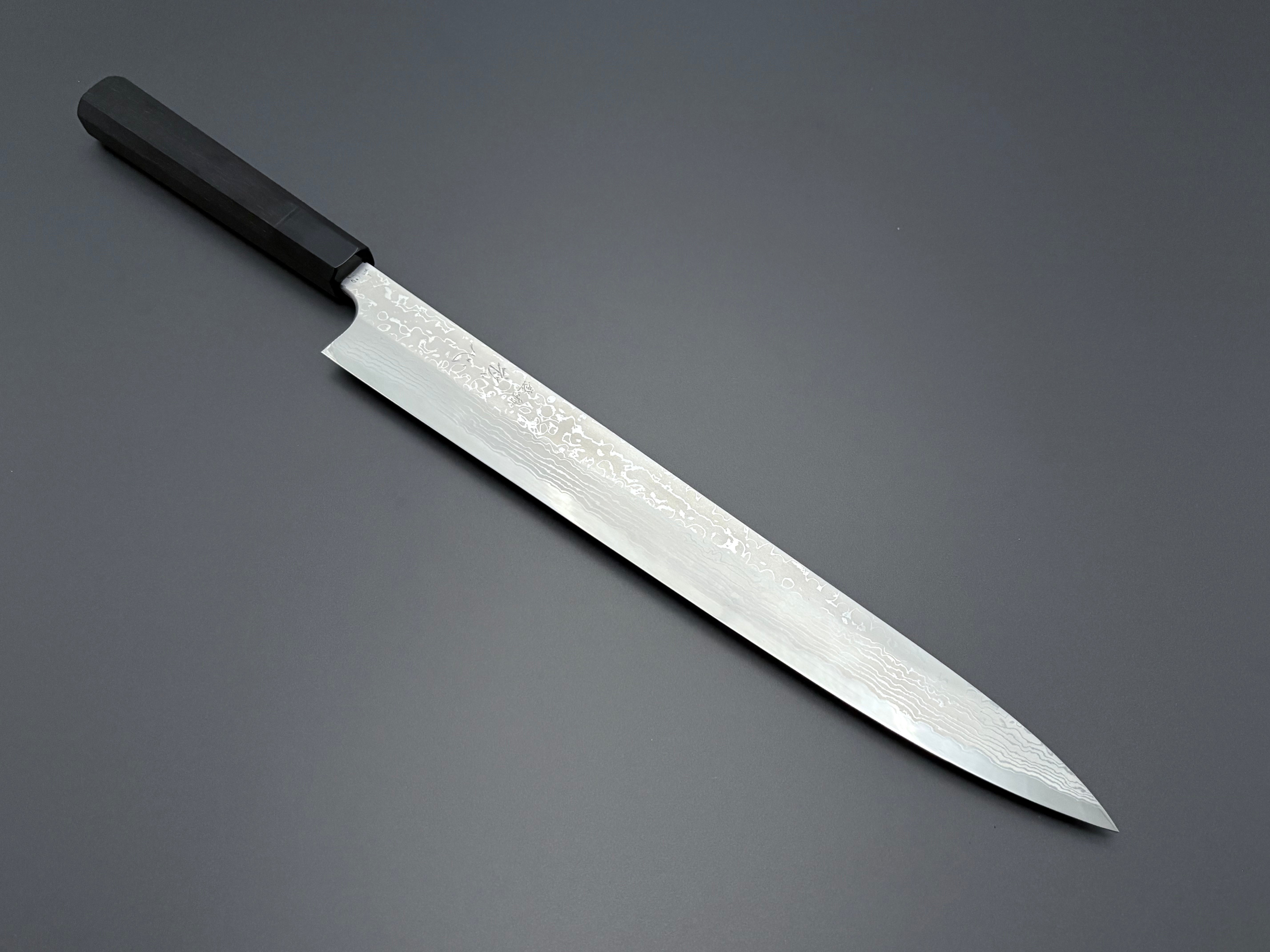 Yauji Yoshihiro Blue #2 Damascus Yanagiba 330mm
