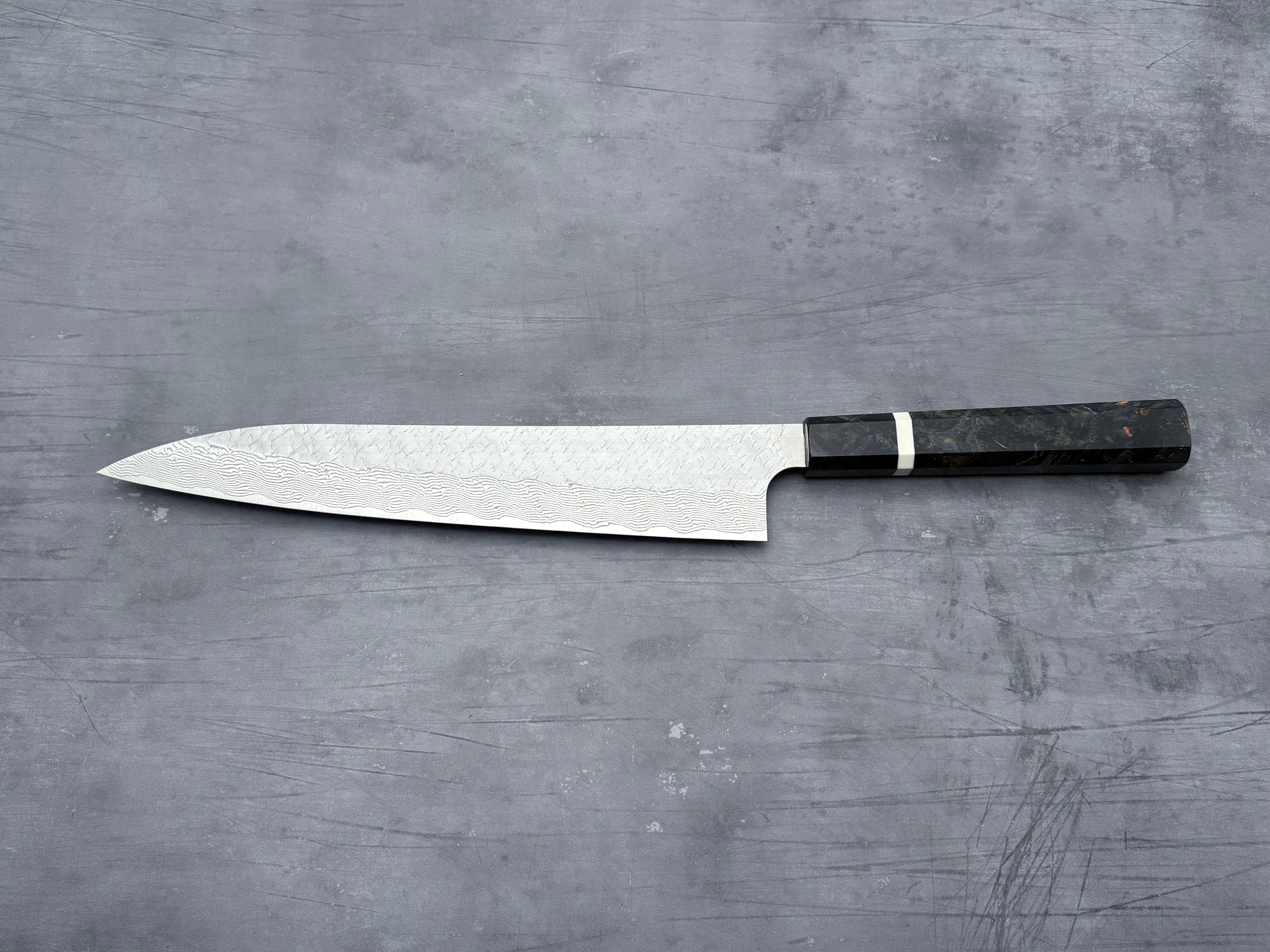 Nigara Hamono SG STRIX Damascus Sujihiki 270mm