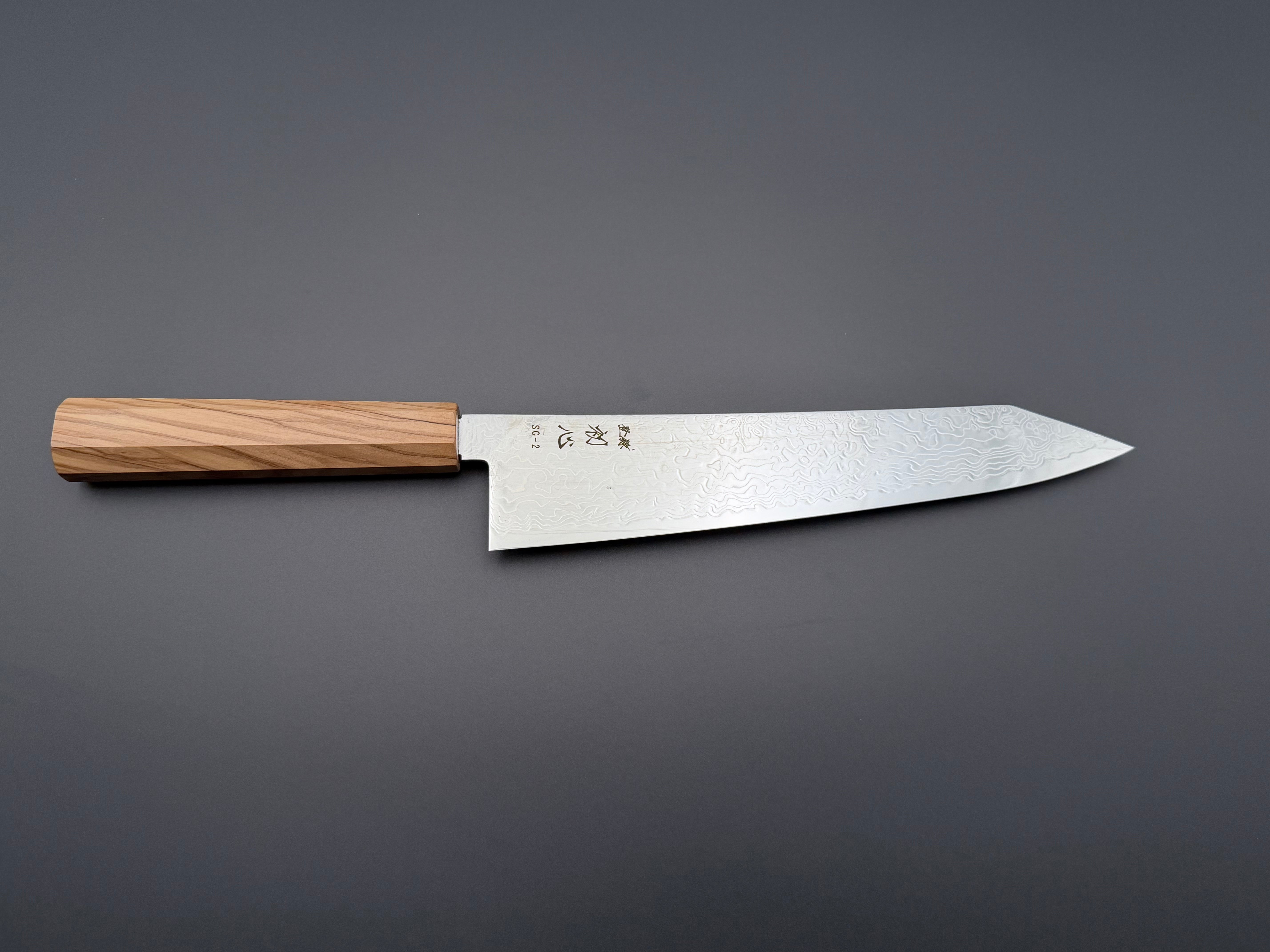Hatsukokoro Ryuhyo SG2 Mirror Damascus Kiritsuke Gyuto 240mm