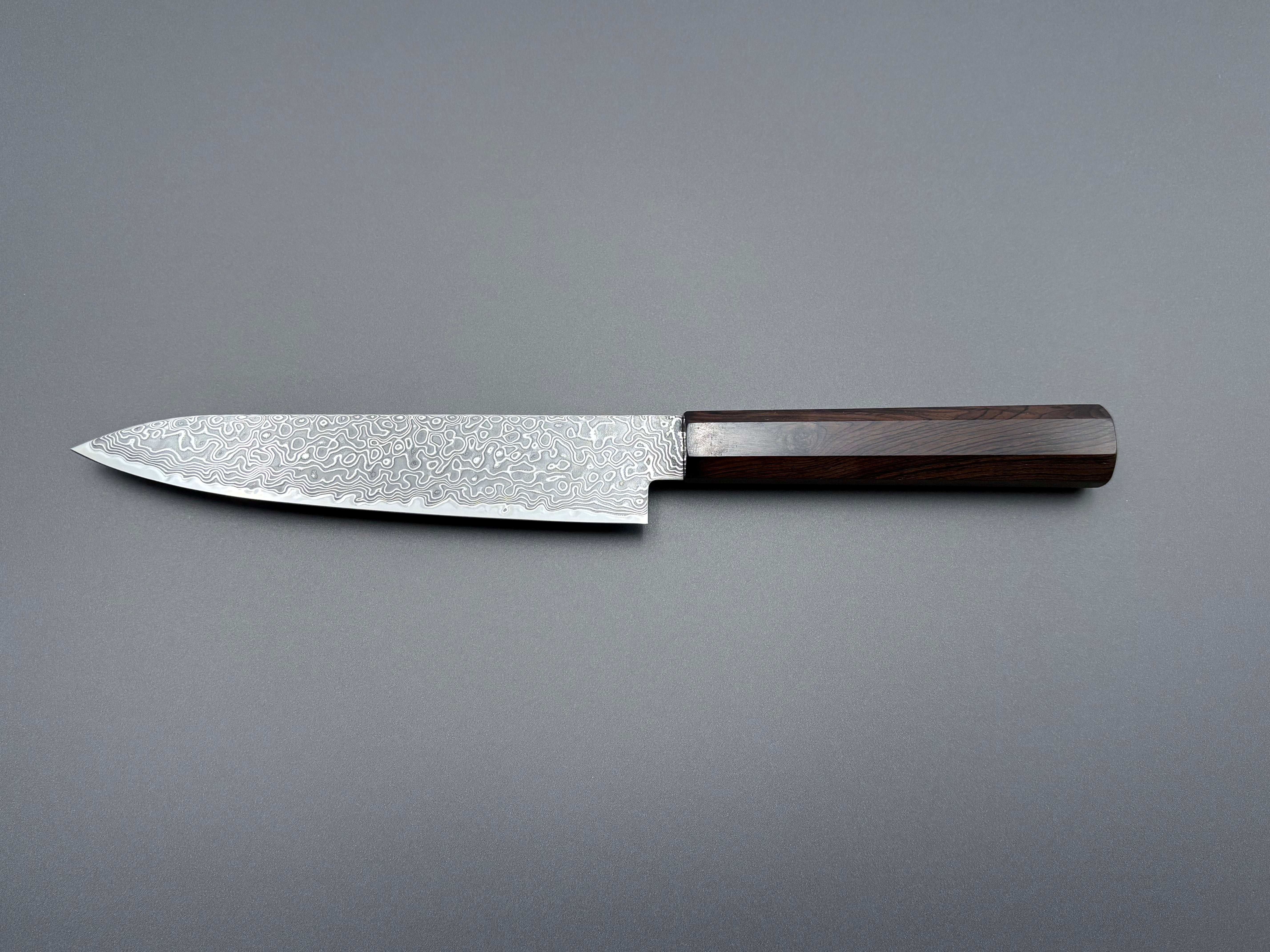 Hatsukokoro Ryuhyo SG2 Kurozome Damascus Petty 150mm