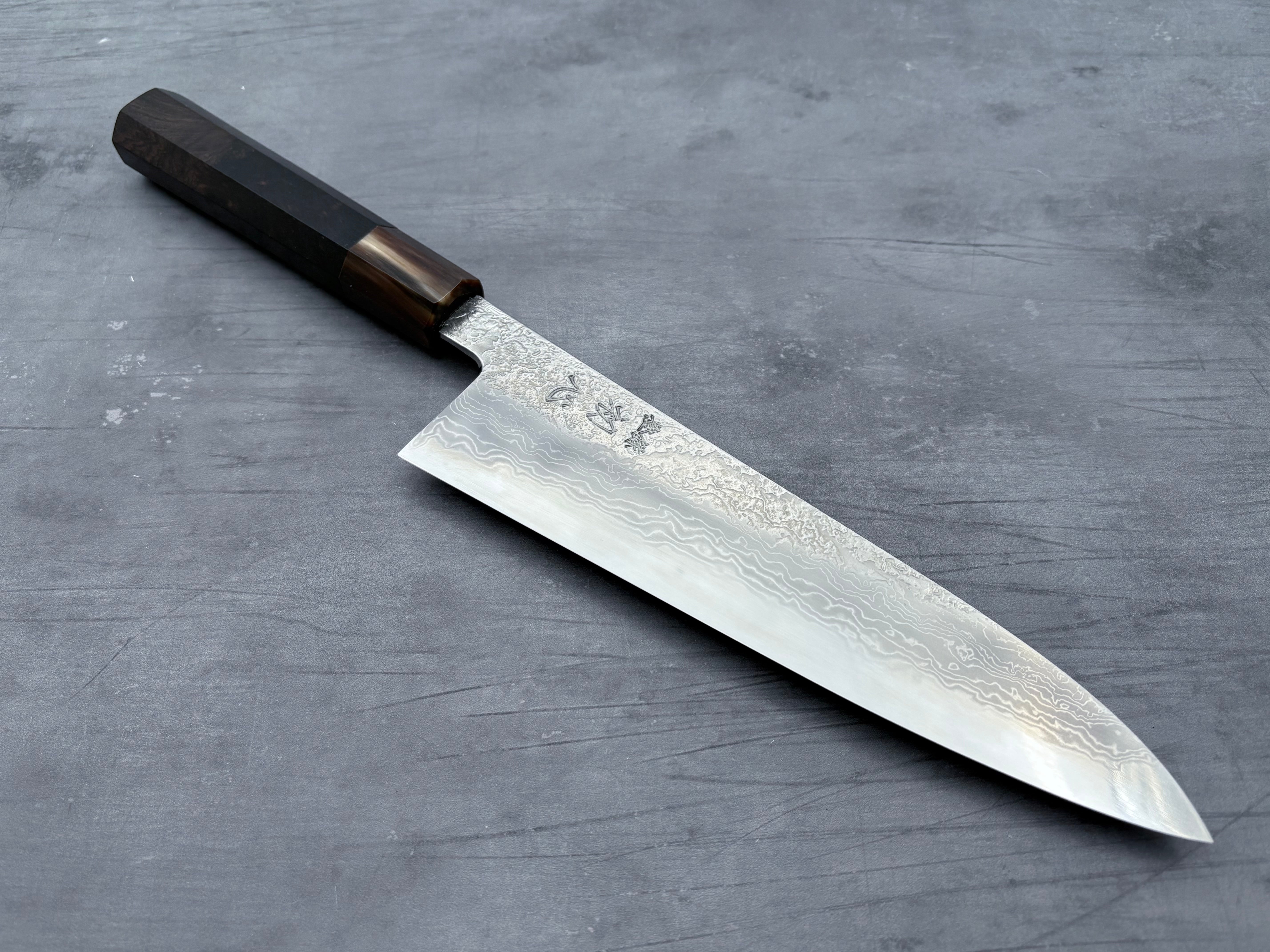 Masuda Yoshihide Blue #1 Damascus Gyuto 210mm