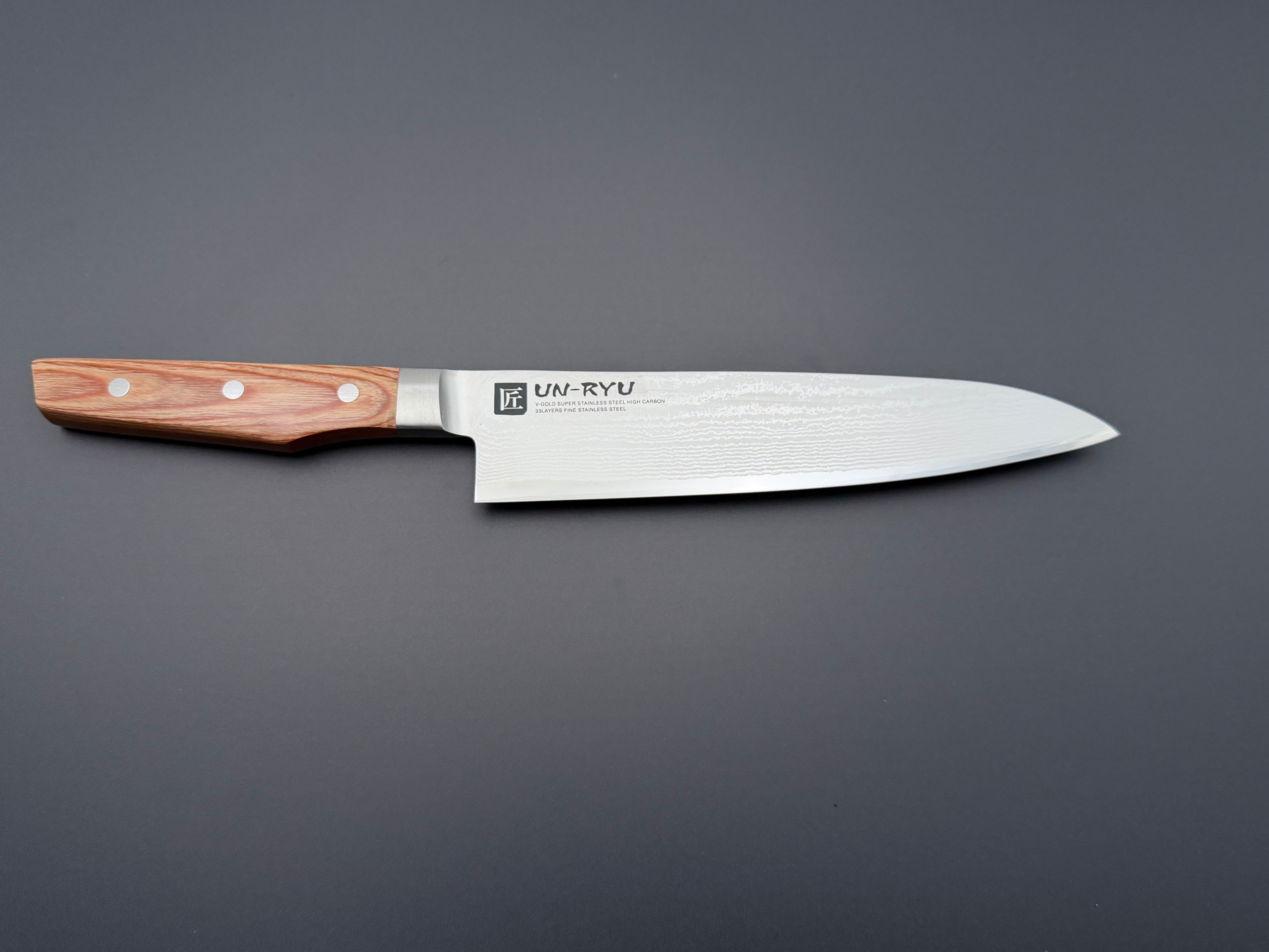 Shimomura Un-Ryu VG10 Damascus Gyuto 210mm