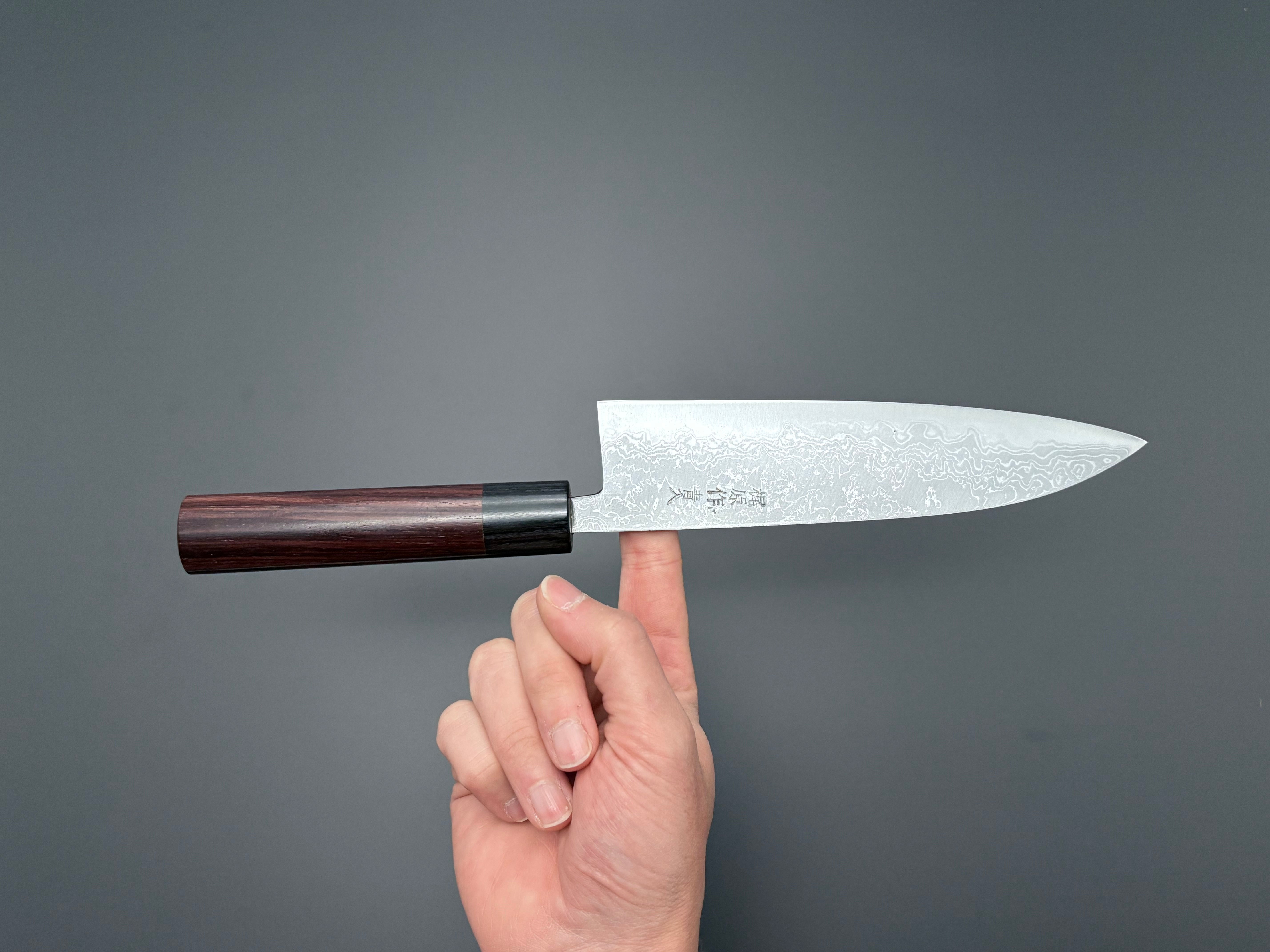 Tsutomu Kajiwara Blue #2 Damascus Gyuto 180mm