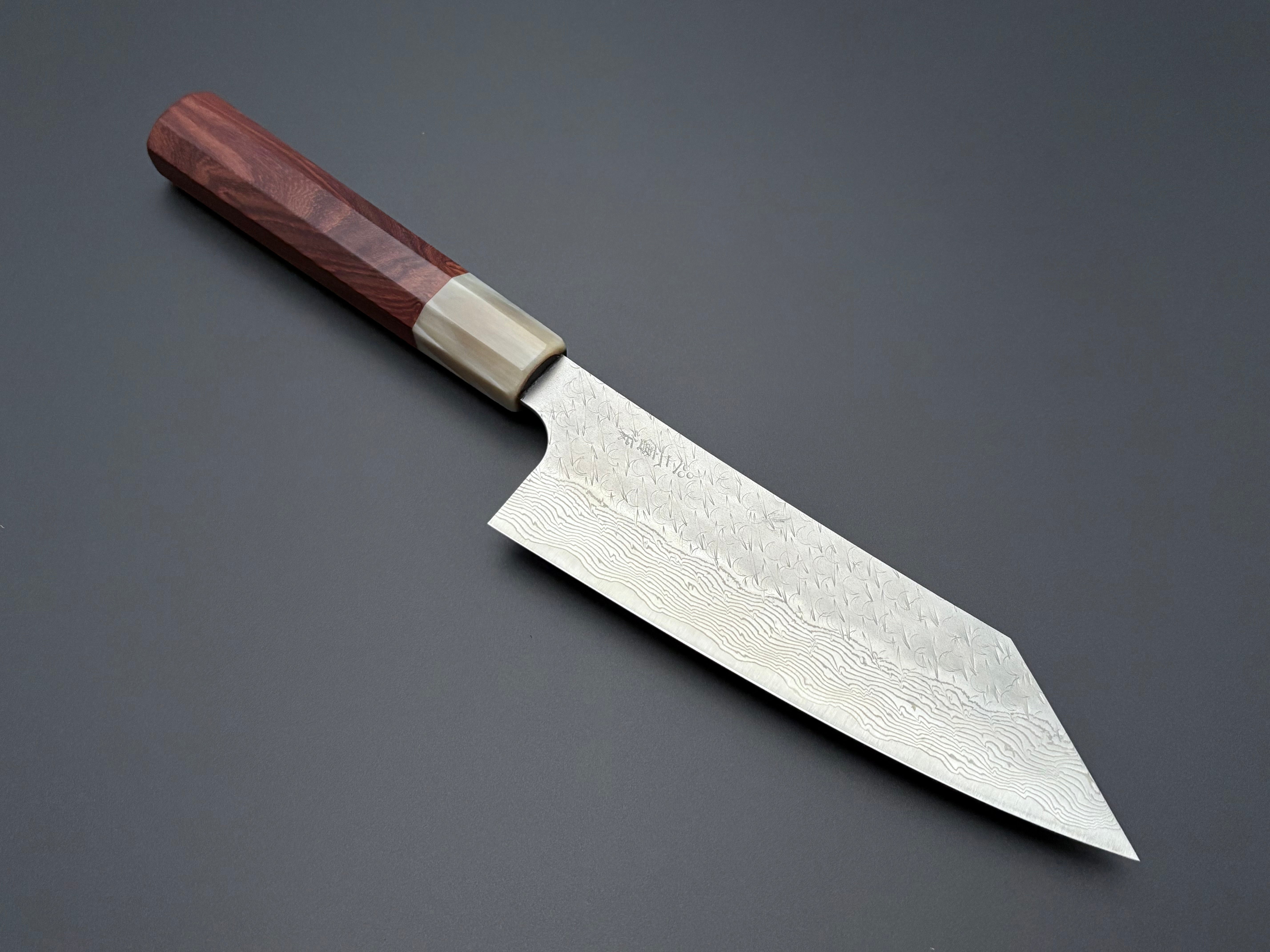 Nigara Hamono SG STRIX Damascus Bunka X Knifehandle37