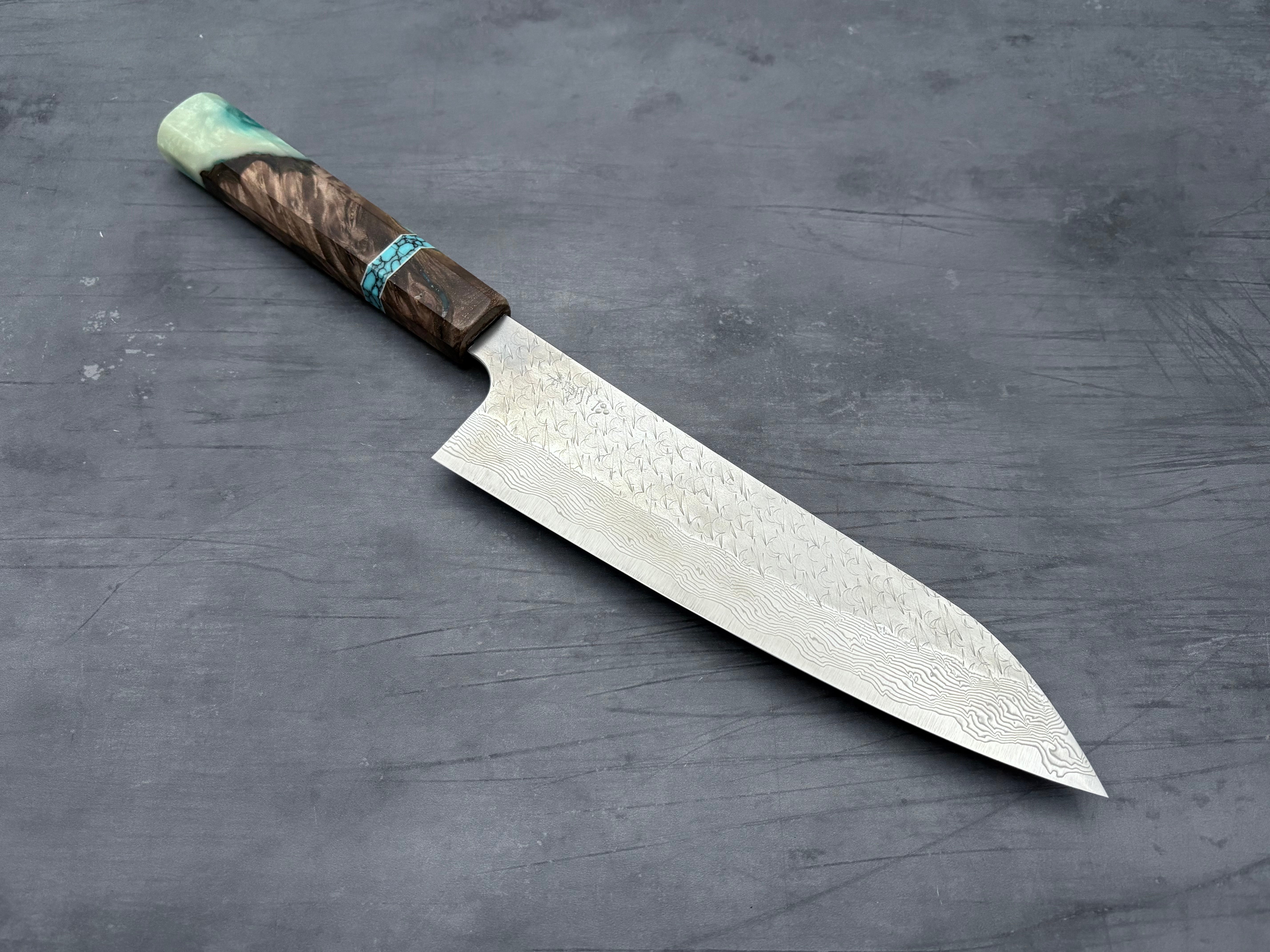 Nigara Hamono SG STRIX Damascus Gyuto 210mm x Letshandlethis