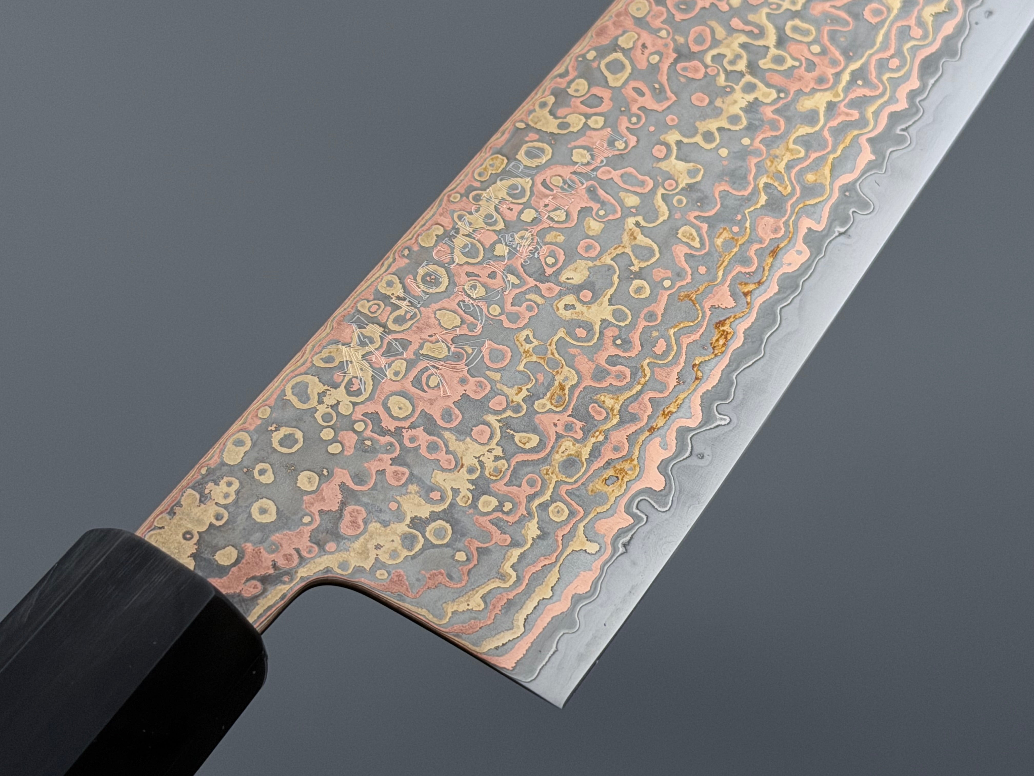 Hatsukokoro Hinotori V-Toku2 Rainbow Damascus Gyuto 240mm