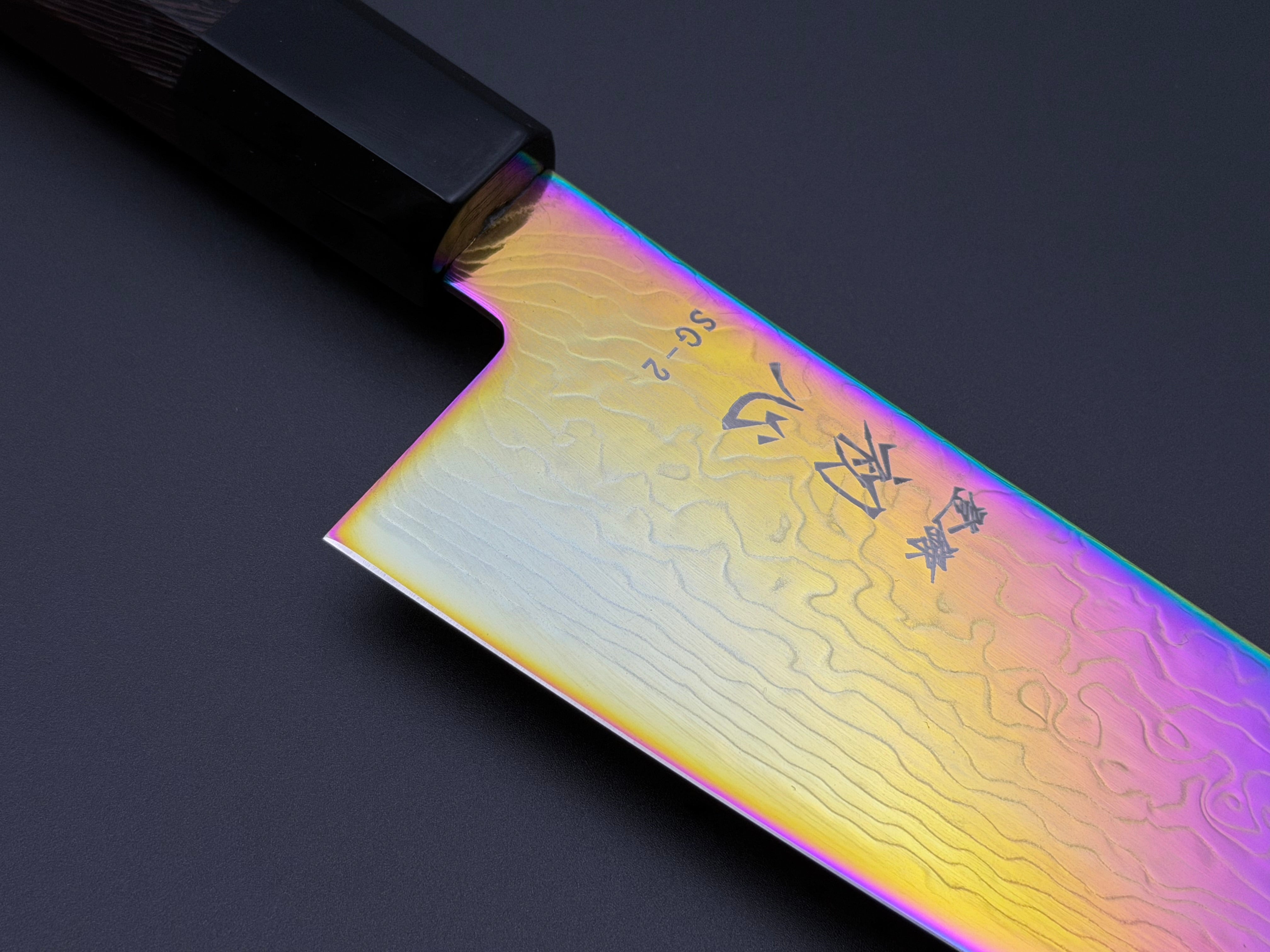 Hatsukokoro Ryuhyo SG2 Rainbow Damascus Bunka