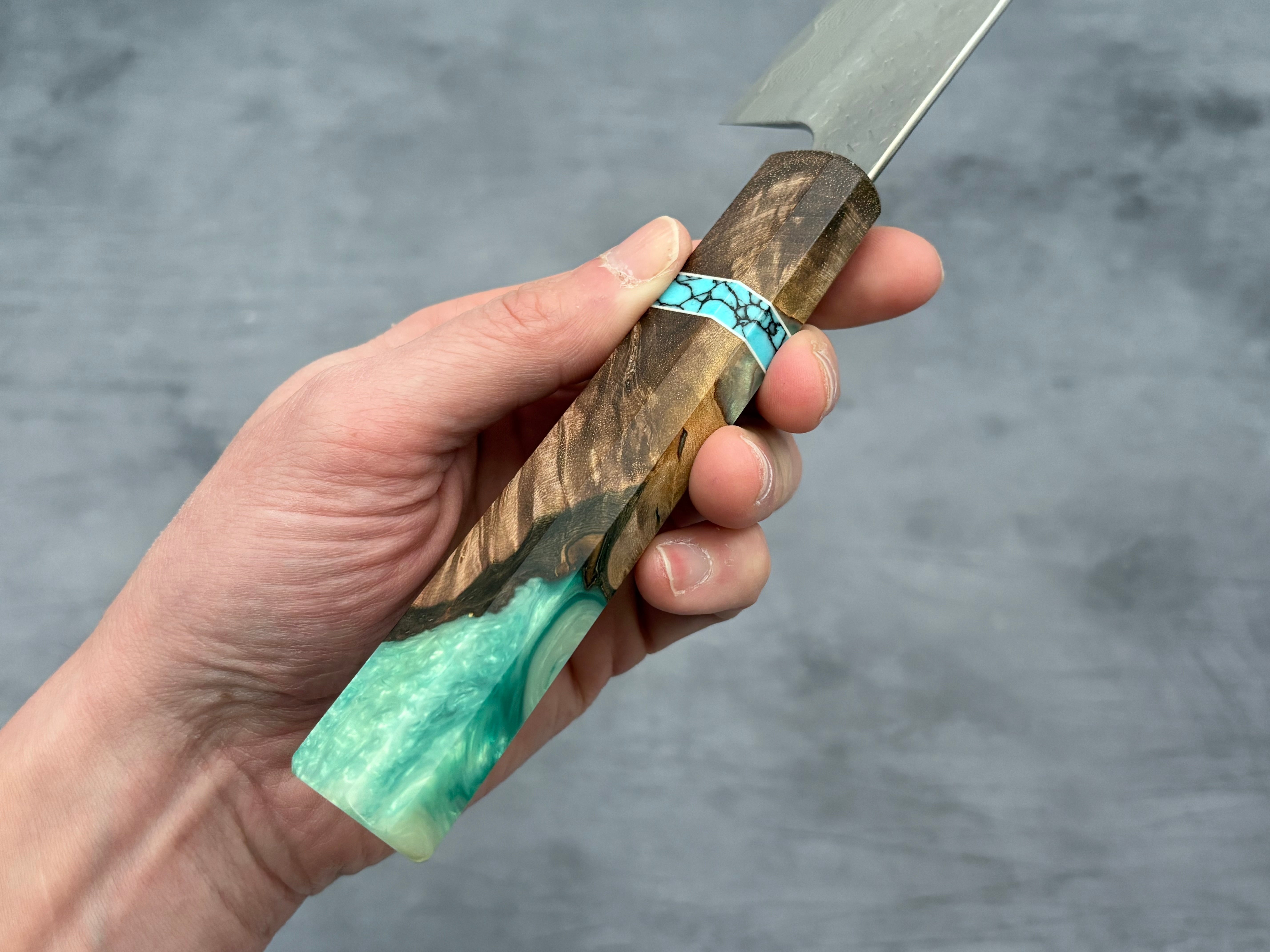 Nigara Hamono SG STRIX Damascus Gyuto 210mm x Letshandlethis
