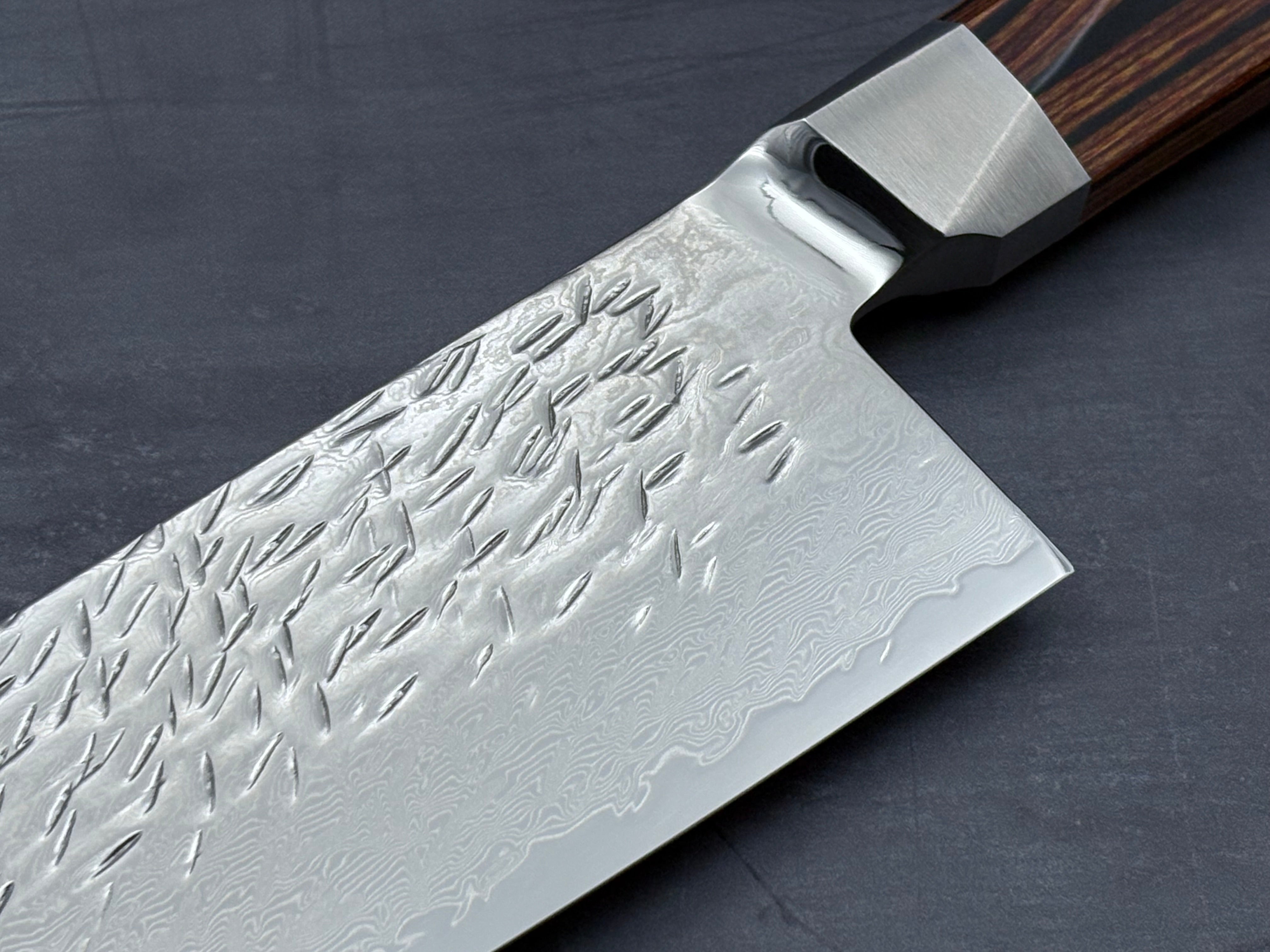 Ono Knife - Suzukaze SG2 Damascus Santoku