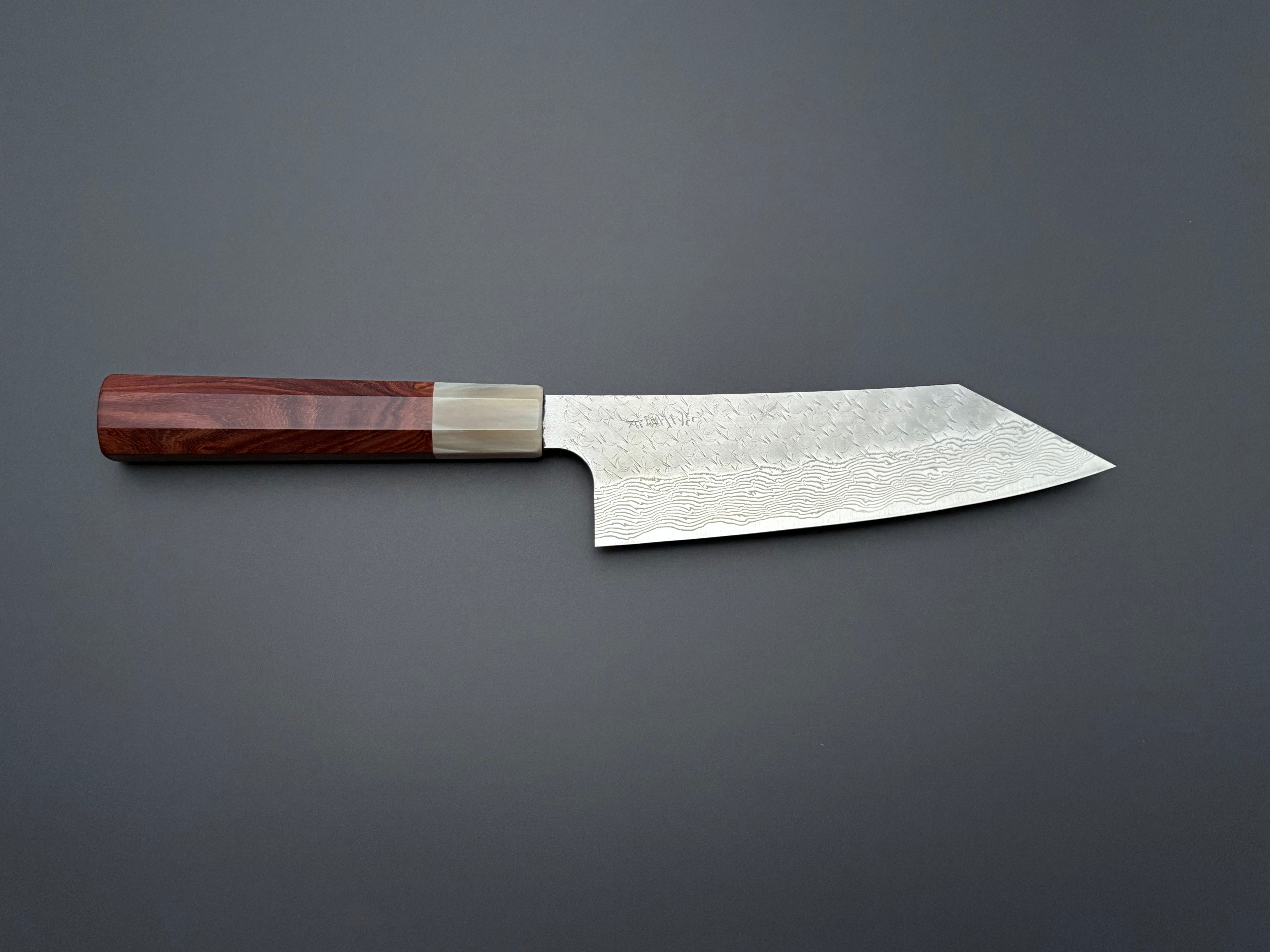 Nigara Hamono SG STRIX Damascus Bunka X Knifehandle37