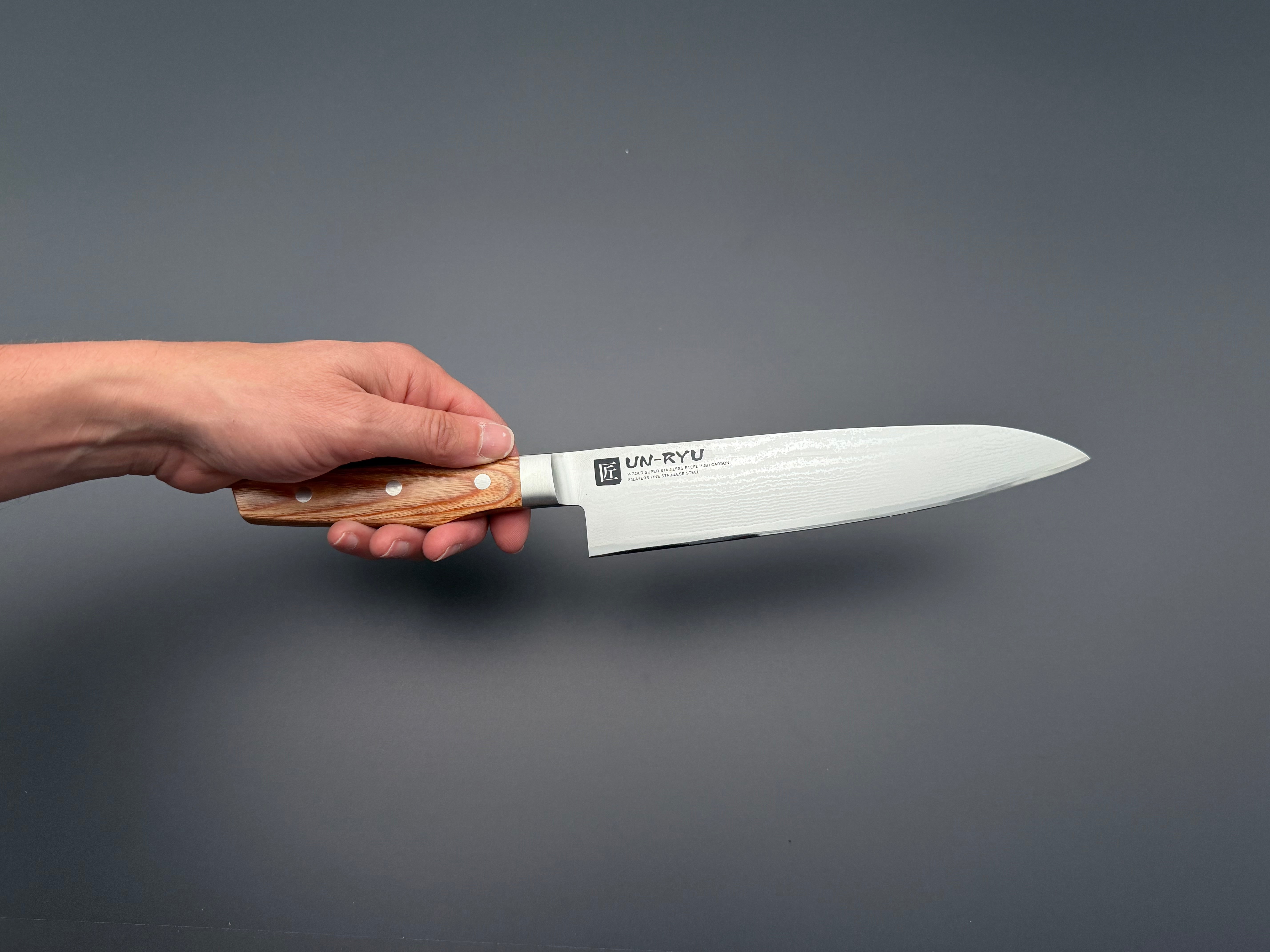 Shimomura Un-Ryu VG10 Damascus Gyuto 210mm
