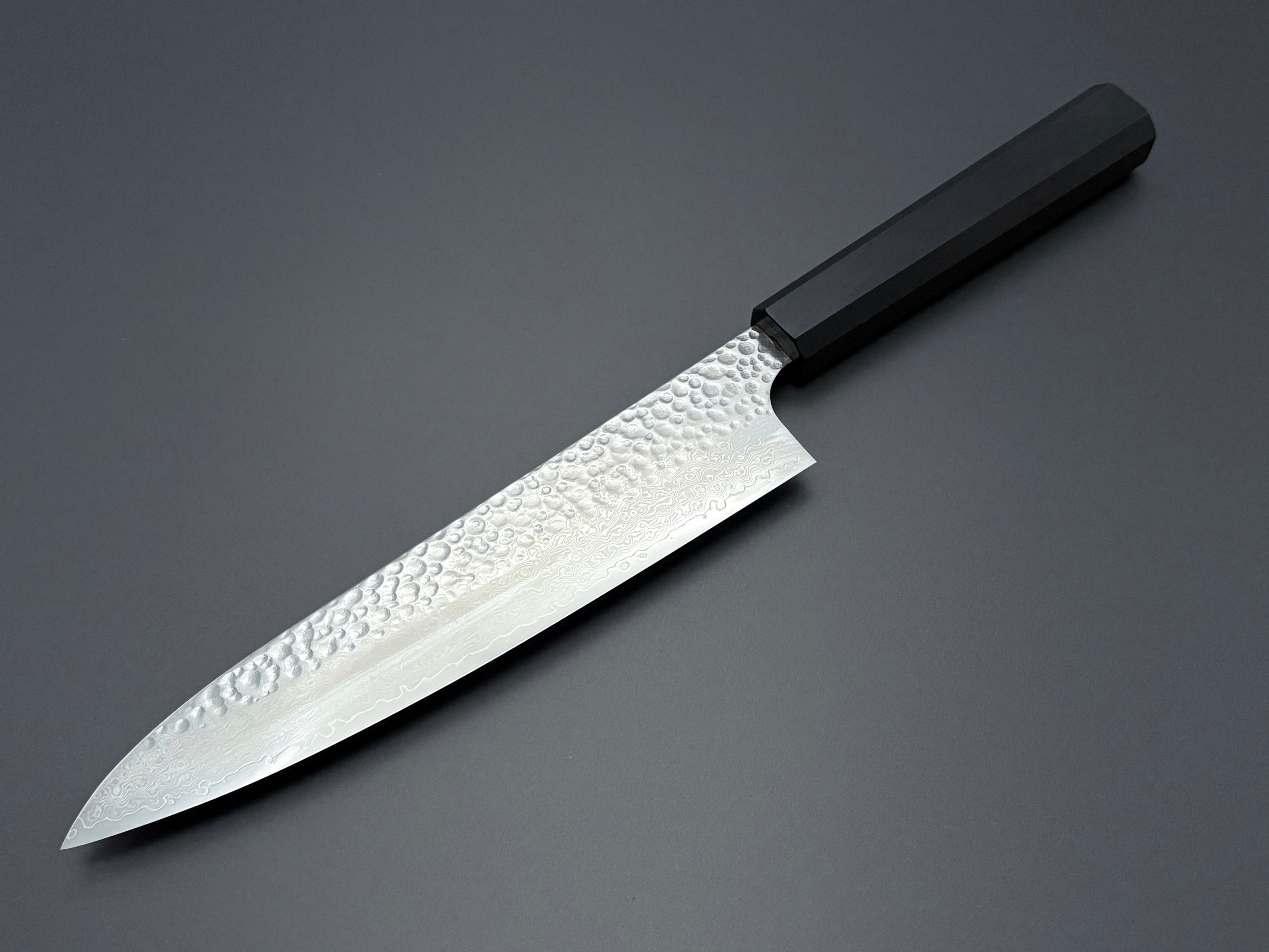 Hatsukokoro VG10 Damascus Tsuchime Gyuto 210mm