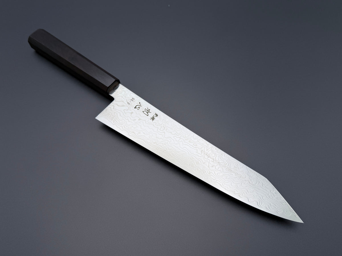 Hatsukokoro Ryuhyo SG2 Mirror Damascus Kiritsuke Gyuto 210mm