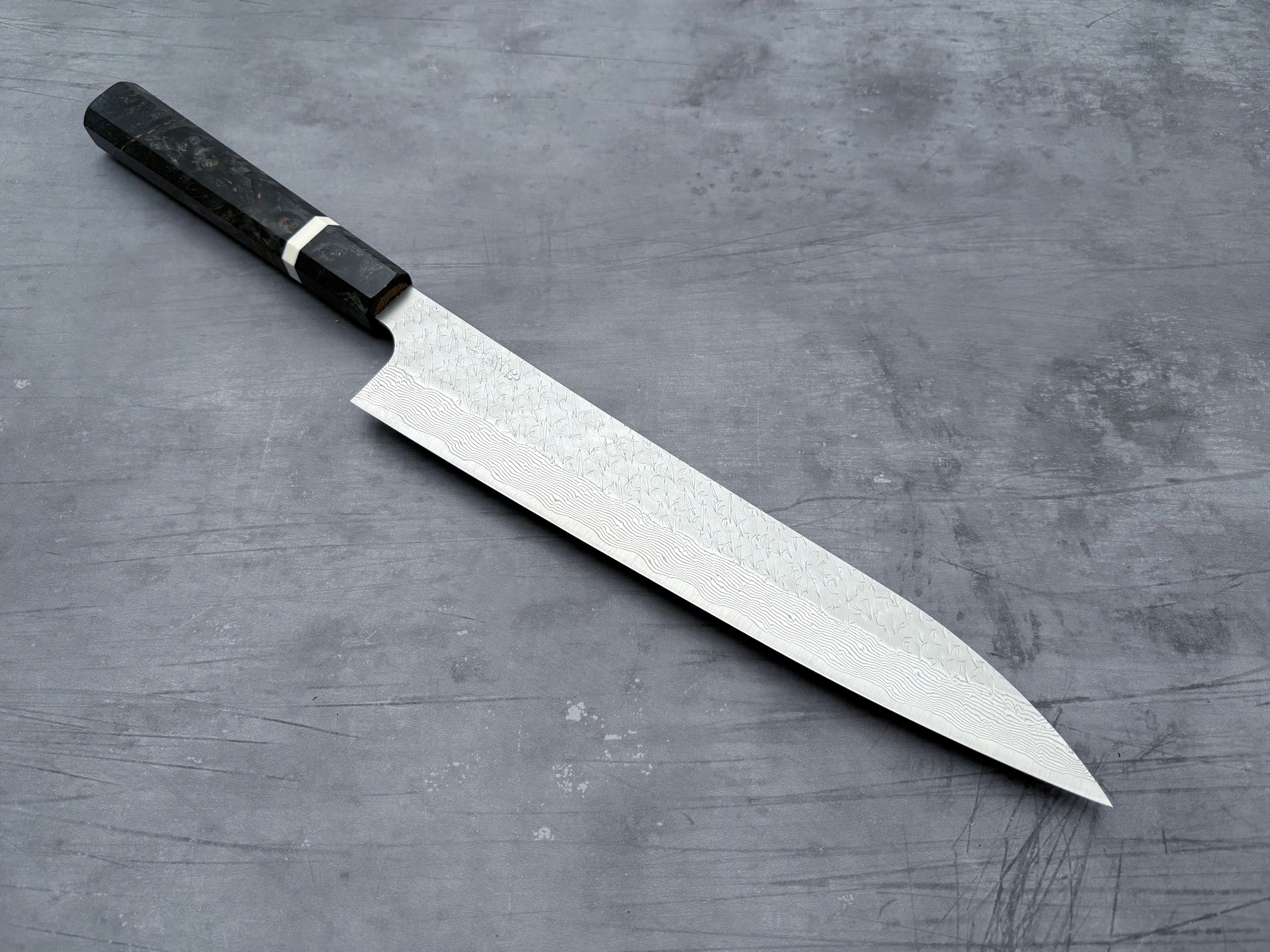 Nigara Hamono SG STRIX Damascus Sujihiki 270mm