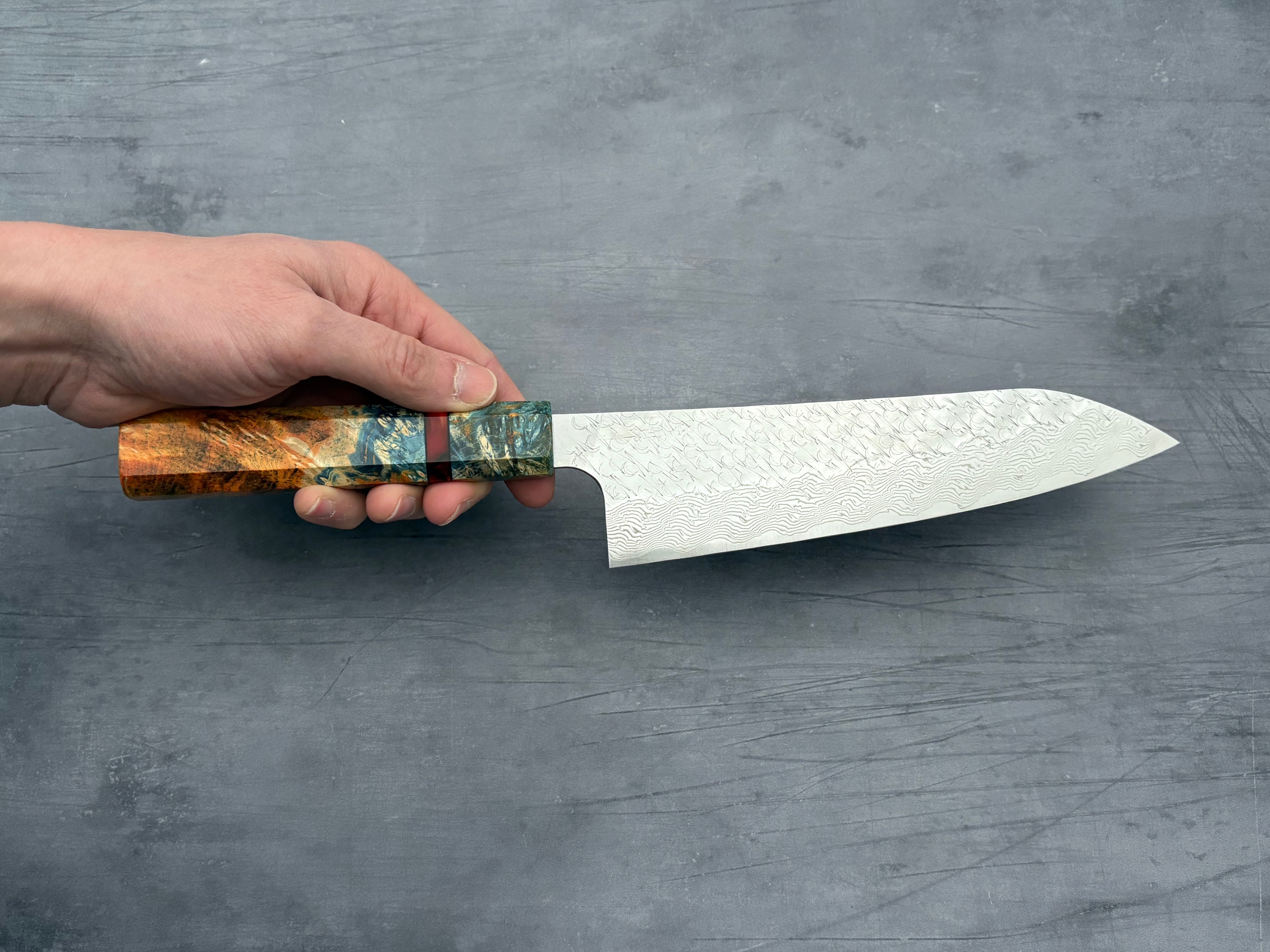 Nigara Hamono SG STRIX Damascus Gyuto 210mm x Letshandlethis