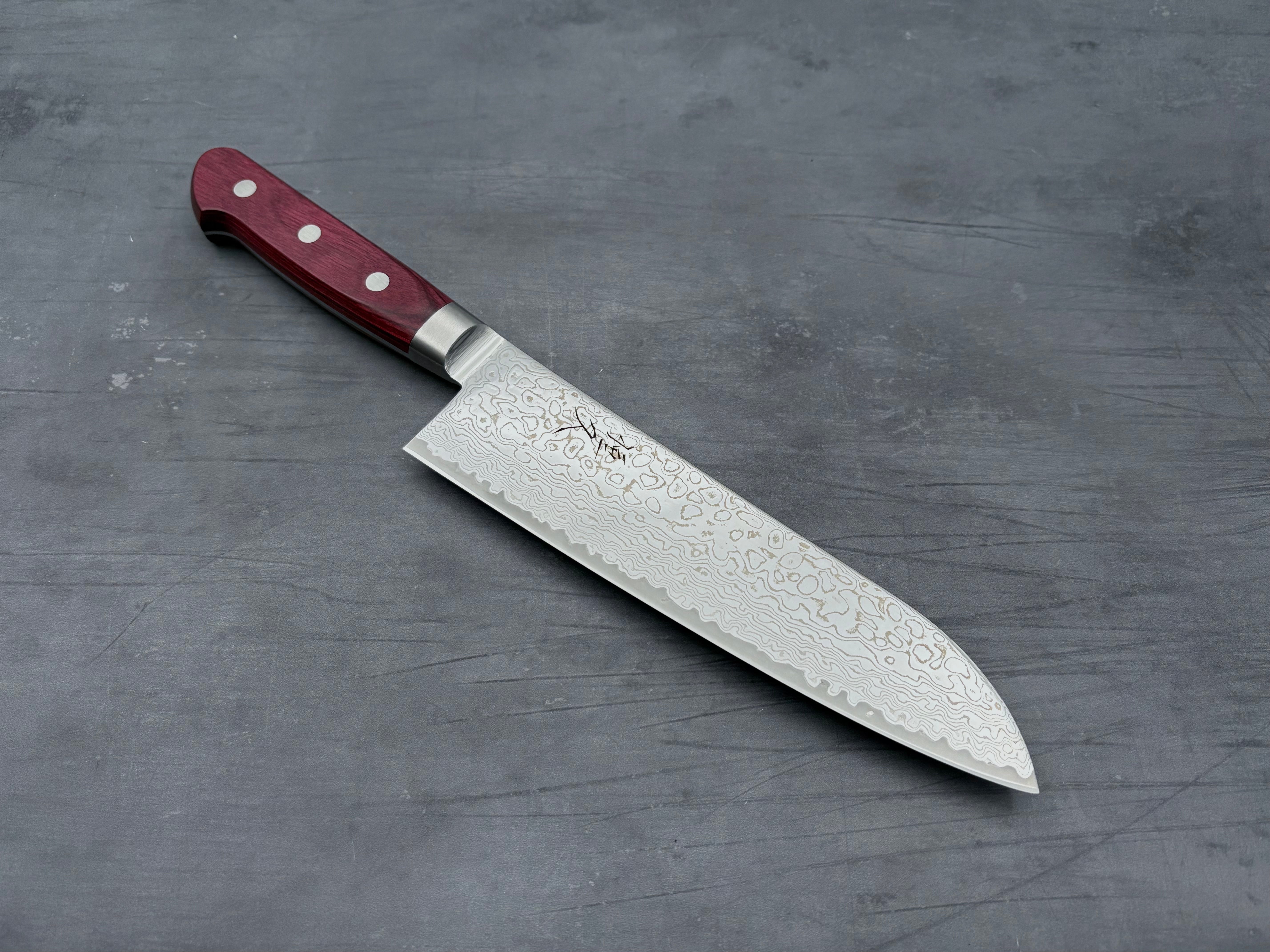 Tsunehisa AUS10 Damascus Santoku