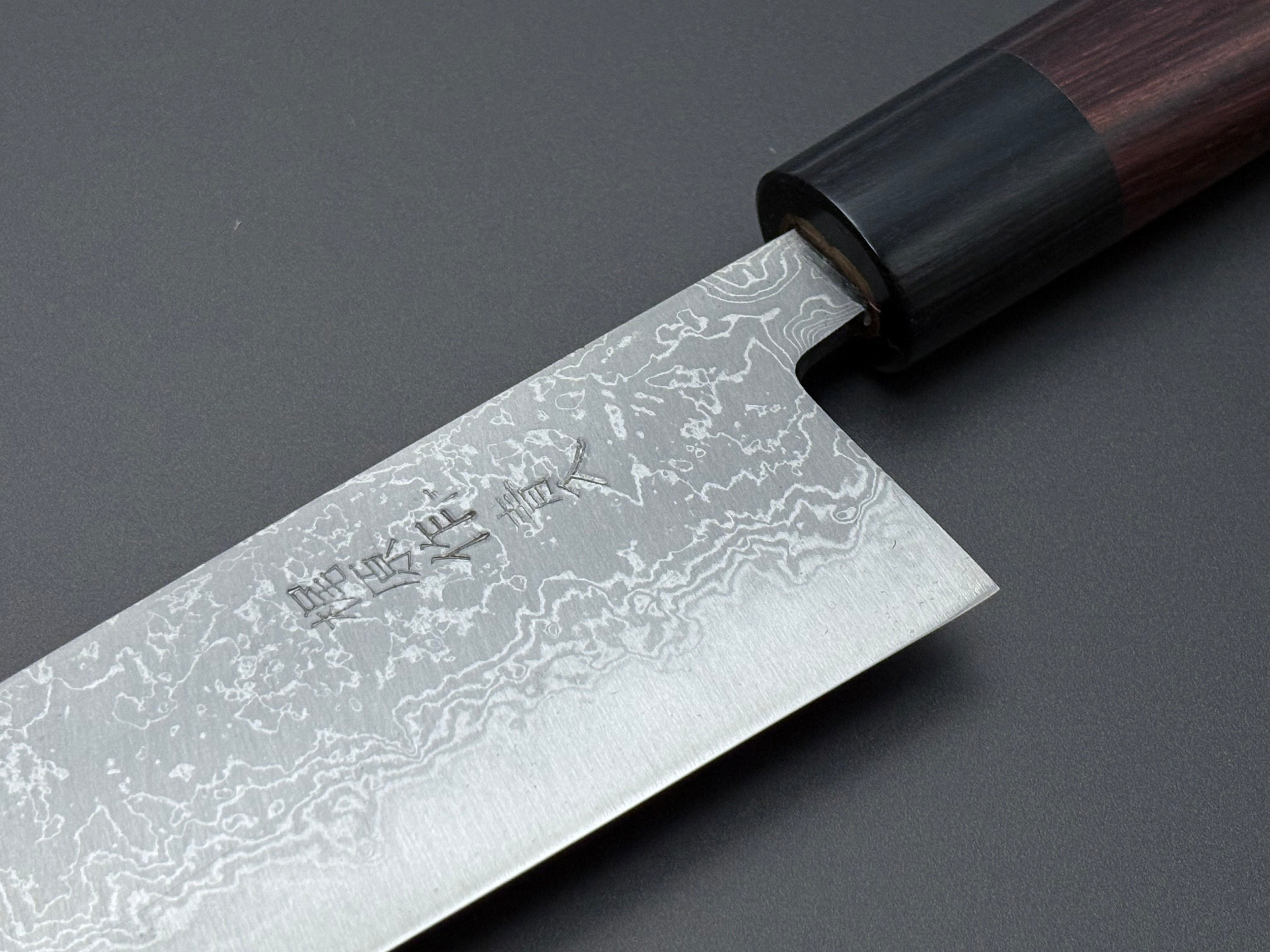 Tsutomu Kajiwara Blue #2 Damascus Gyuto 180mm