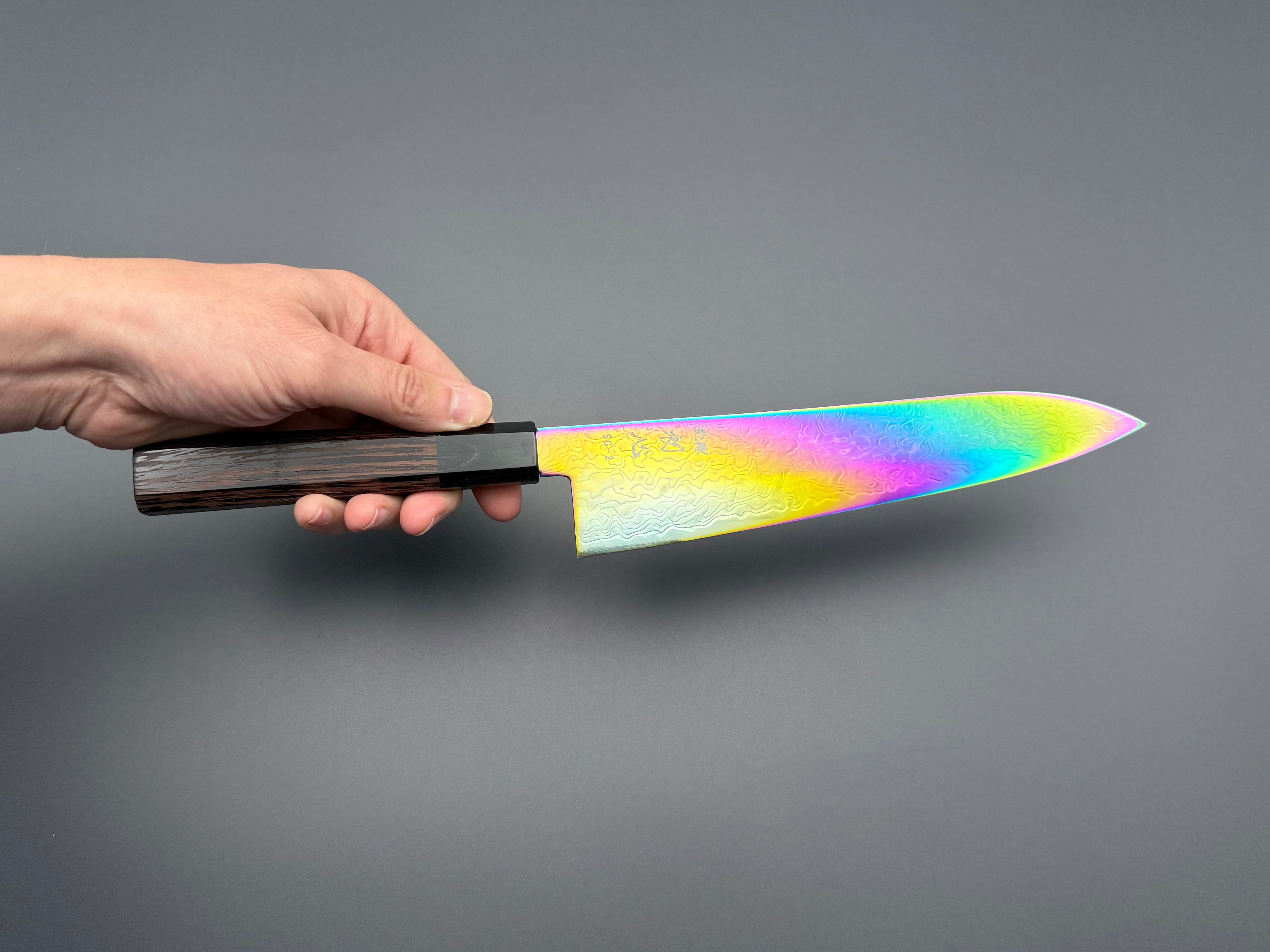 Hatsukokoro Ryuhyo SG2 Rainbow Damascus Gyuto 210mm