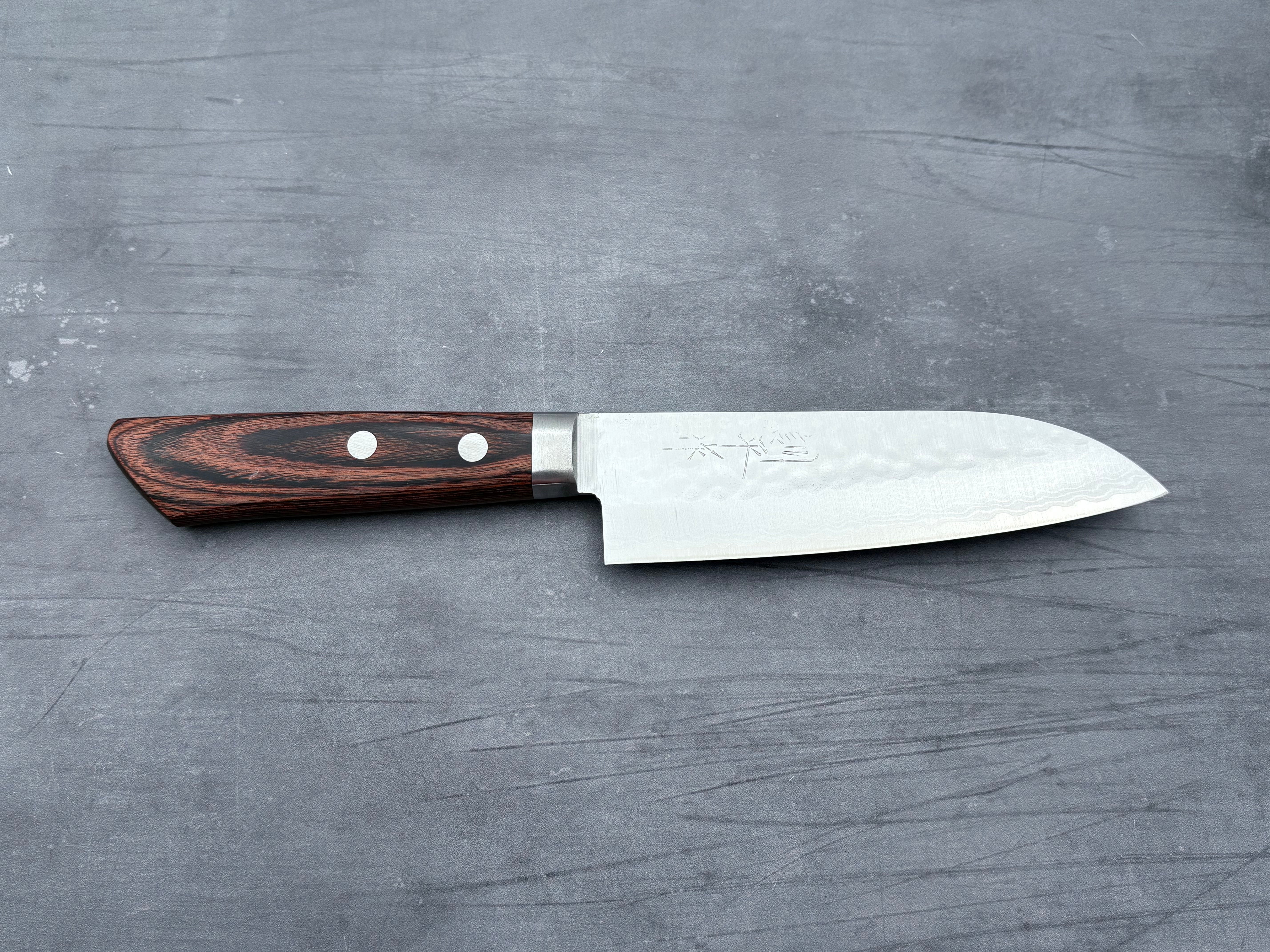 Masutani Hamono V10 Tsuchime Damascus Ko-Santoku