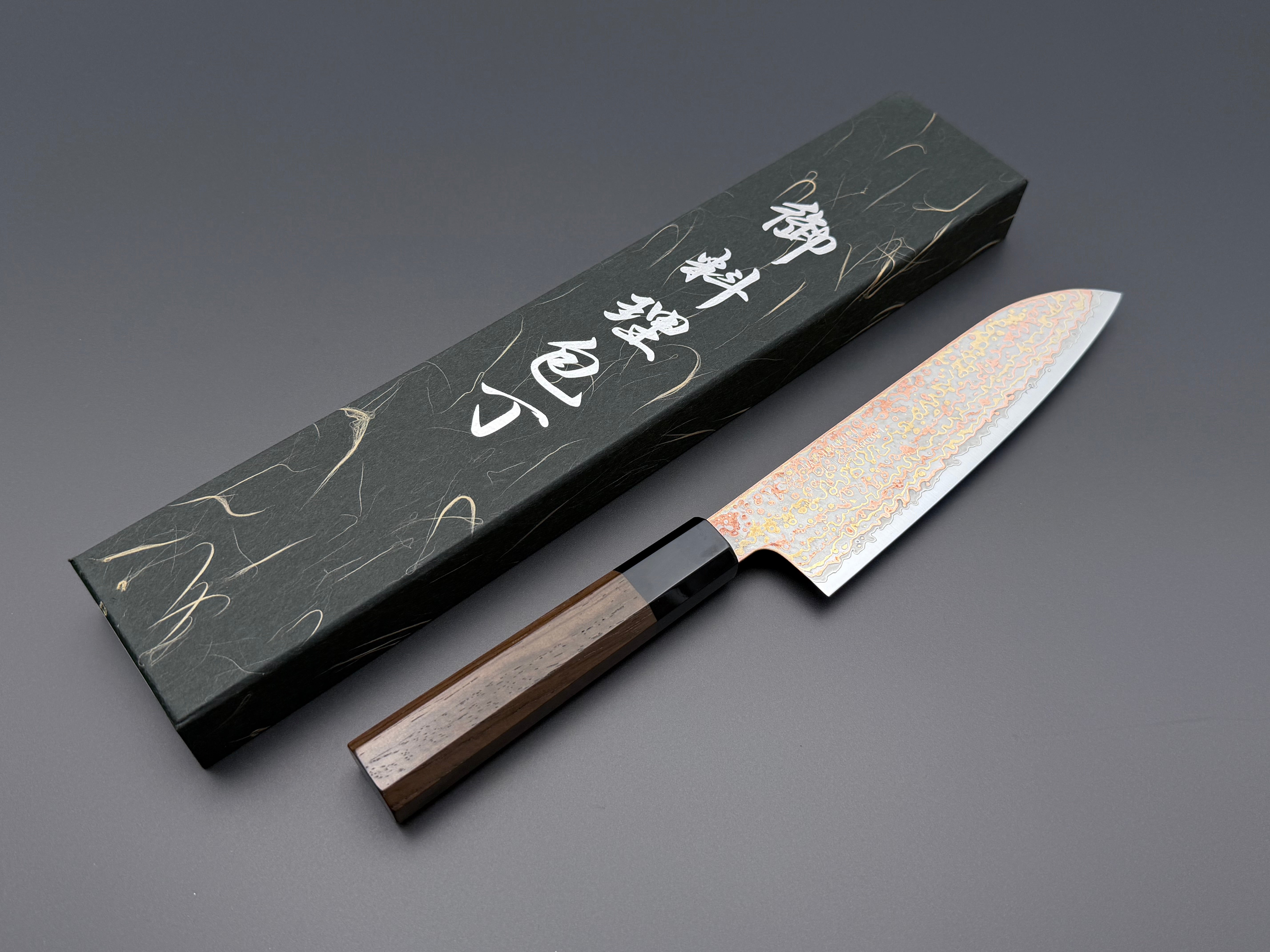 Hatsukokoro Hinotori V-Toku2 Rainbow Damascus Santoku