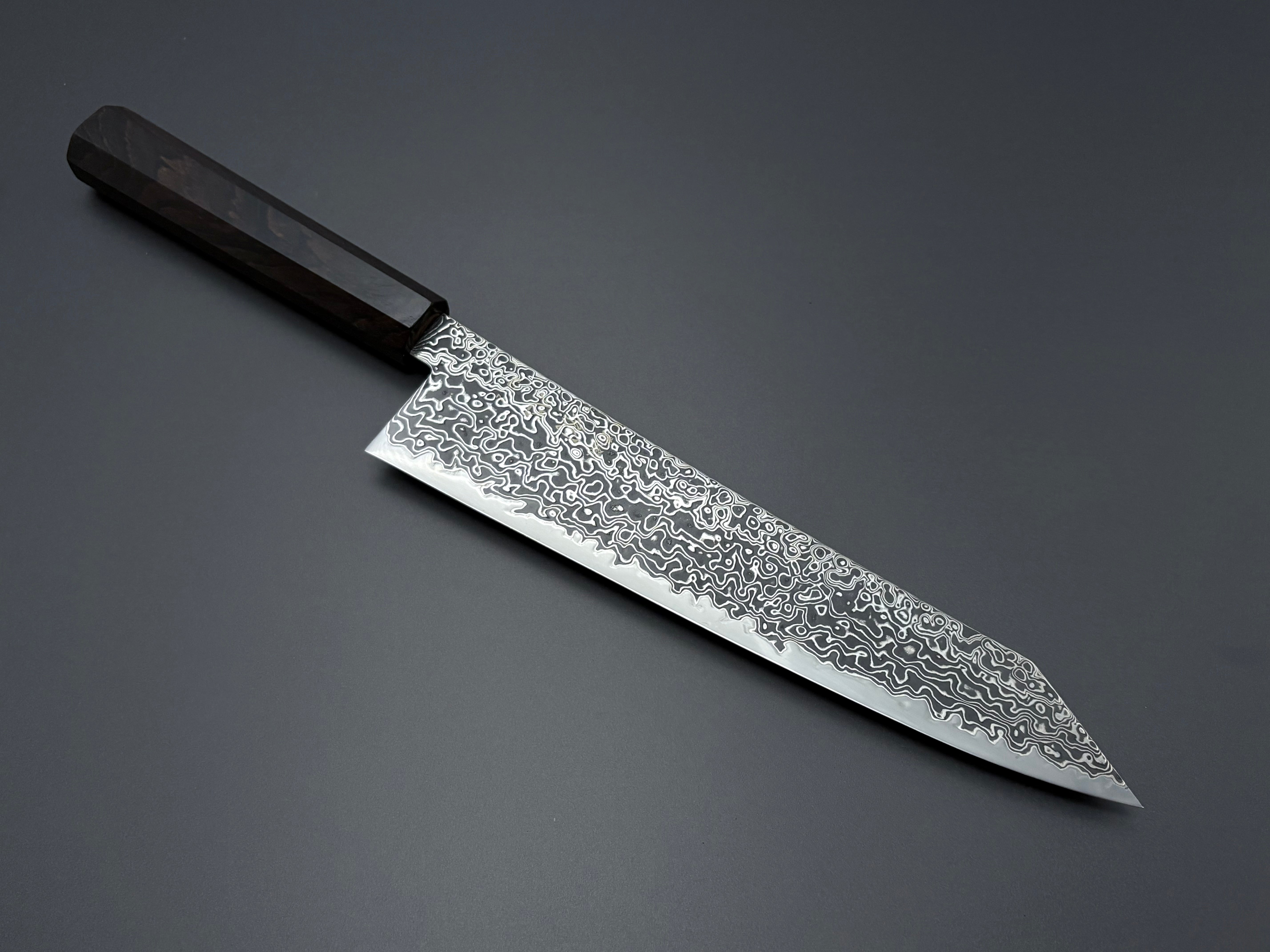 Hatsukokoro Ryuhyo SG2 Damascus Kiritsuke Gyuto 240mm