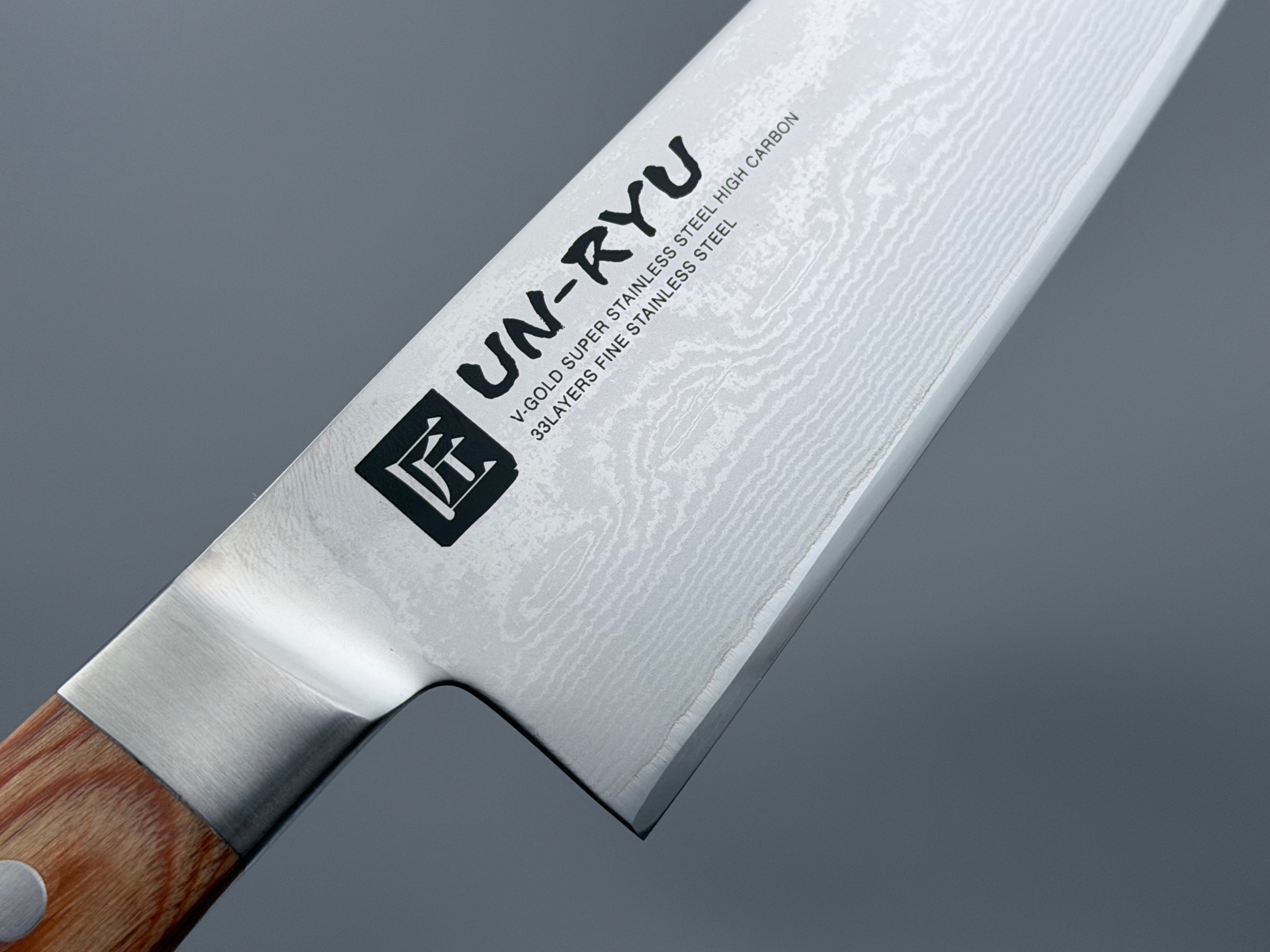Shimomura Un-Ryu VG10 Damascus Santoku