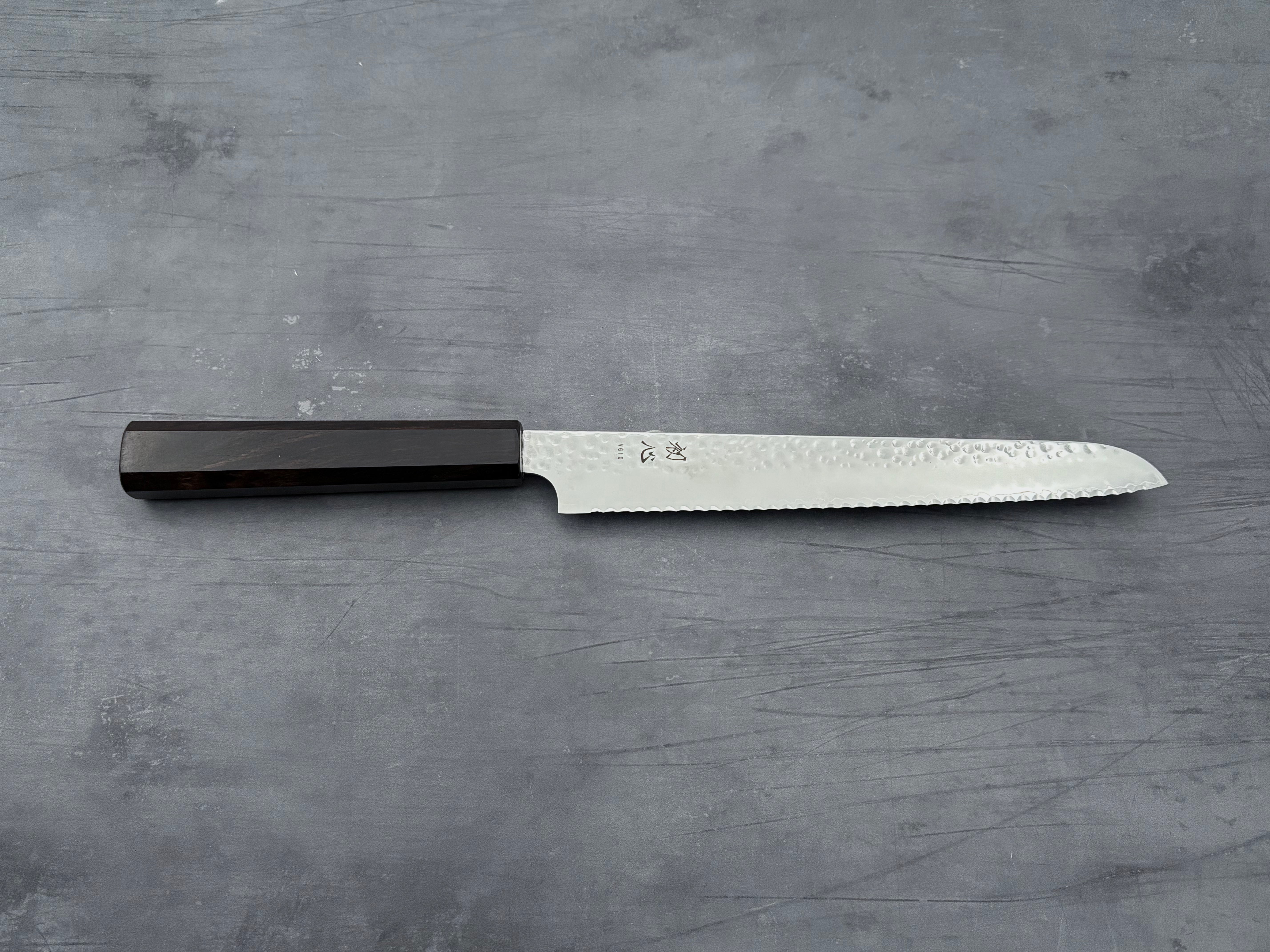 Hatsukokoro Hayabusa VG10 Tsuchime Bread Knife 210mm