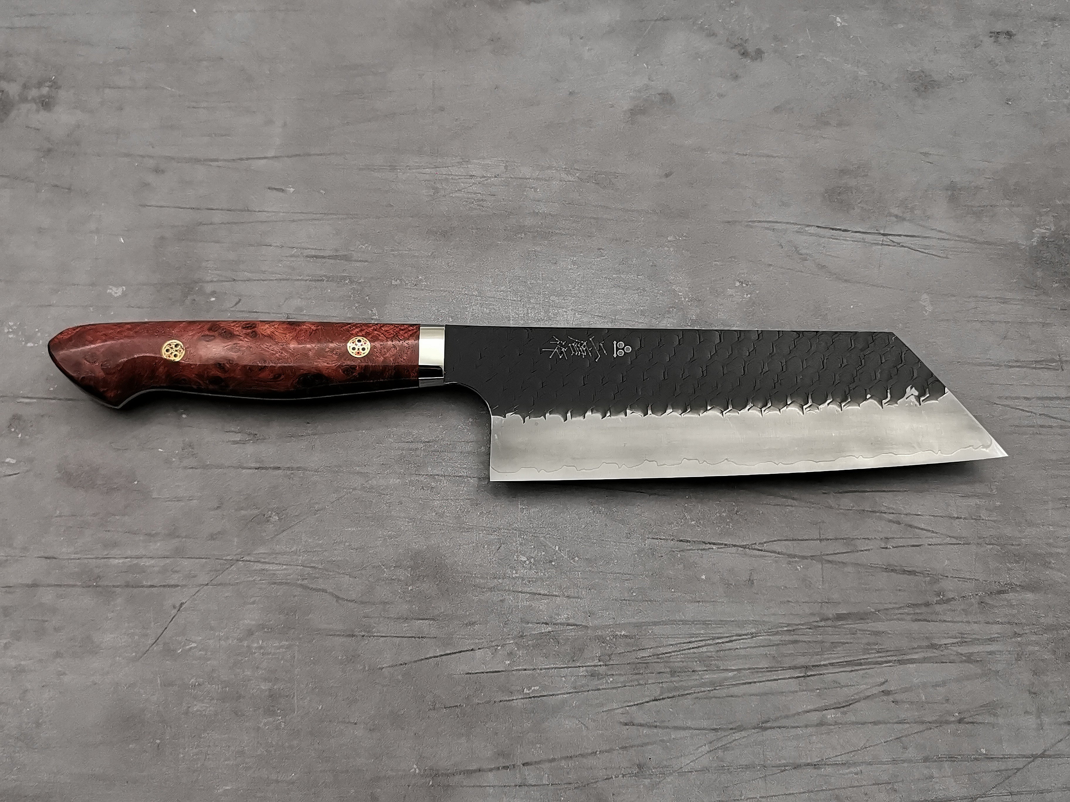Nigara Hamono SG2 Tsuchime Kiritsuke Nakiri with Karin Wood Handle