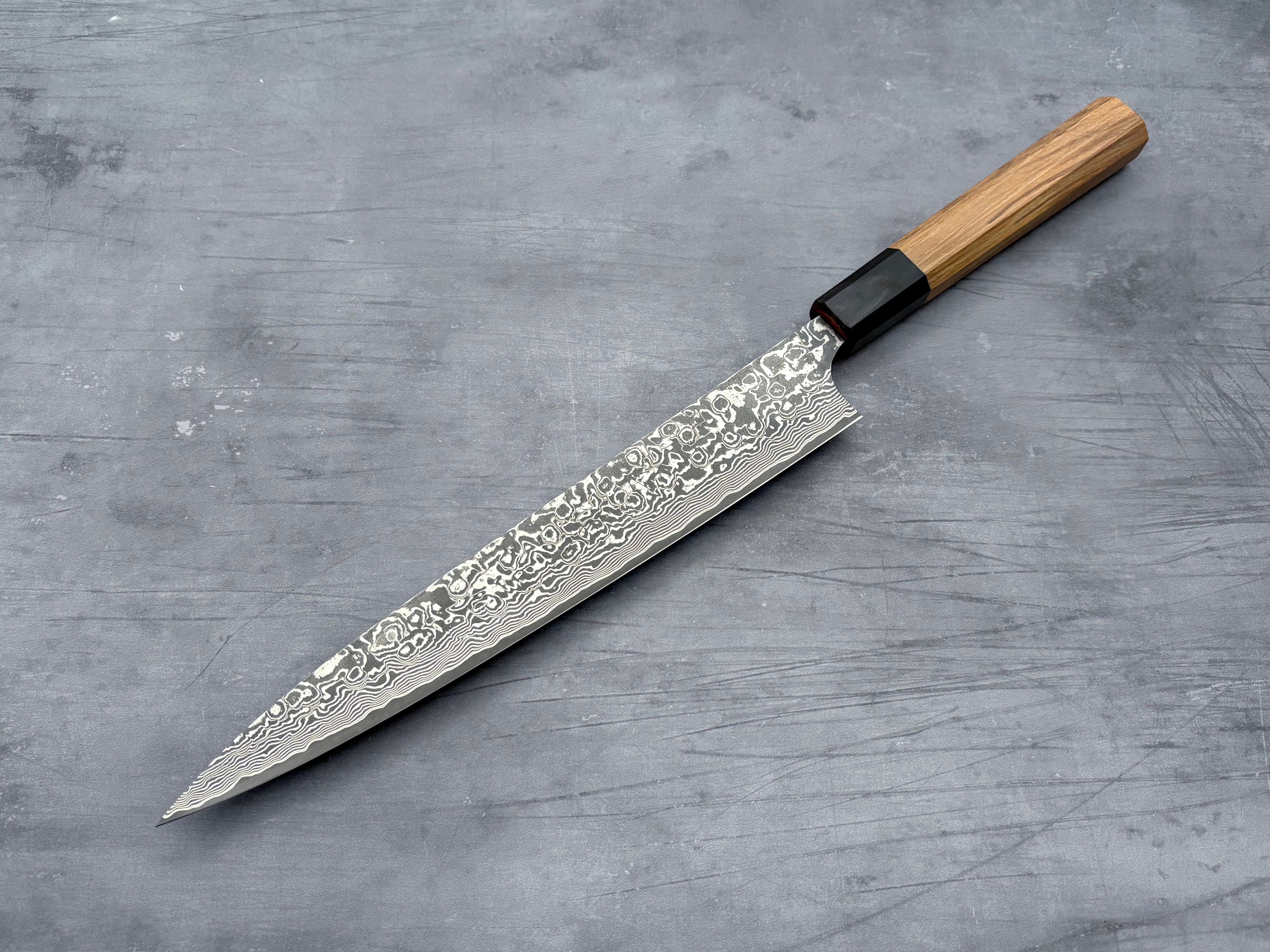 Takeshi Saji R2 Damascus Sujihiki 240mm