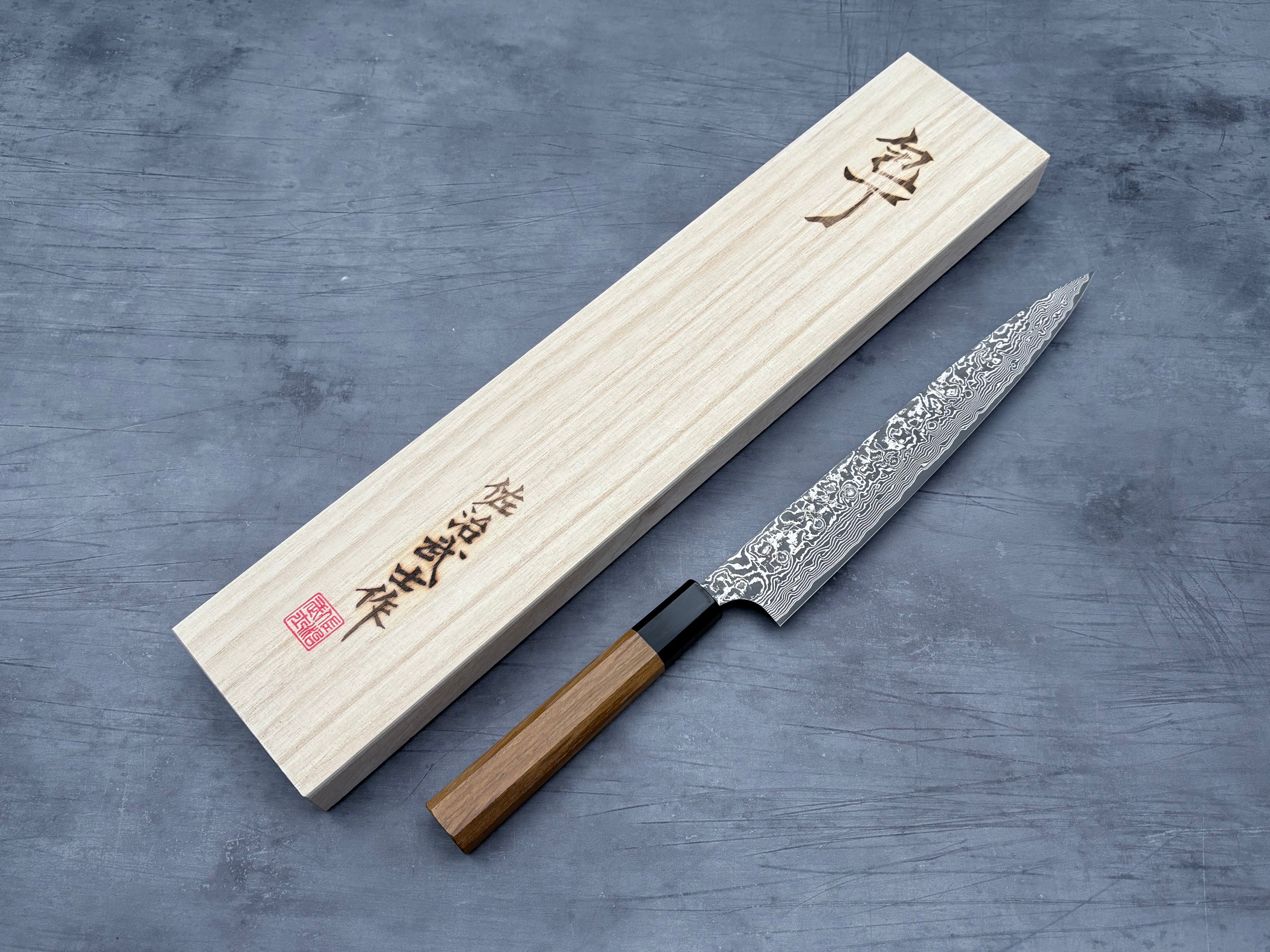 Takeshi Saji R2 Damascus Sujihiki 240mm
