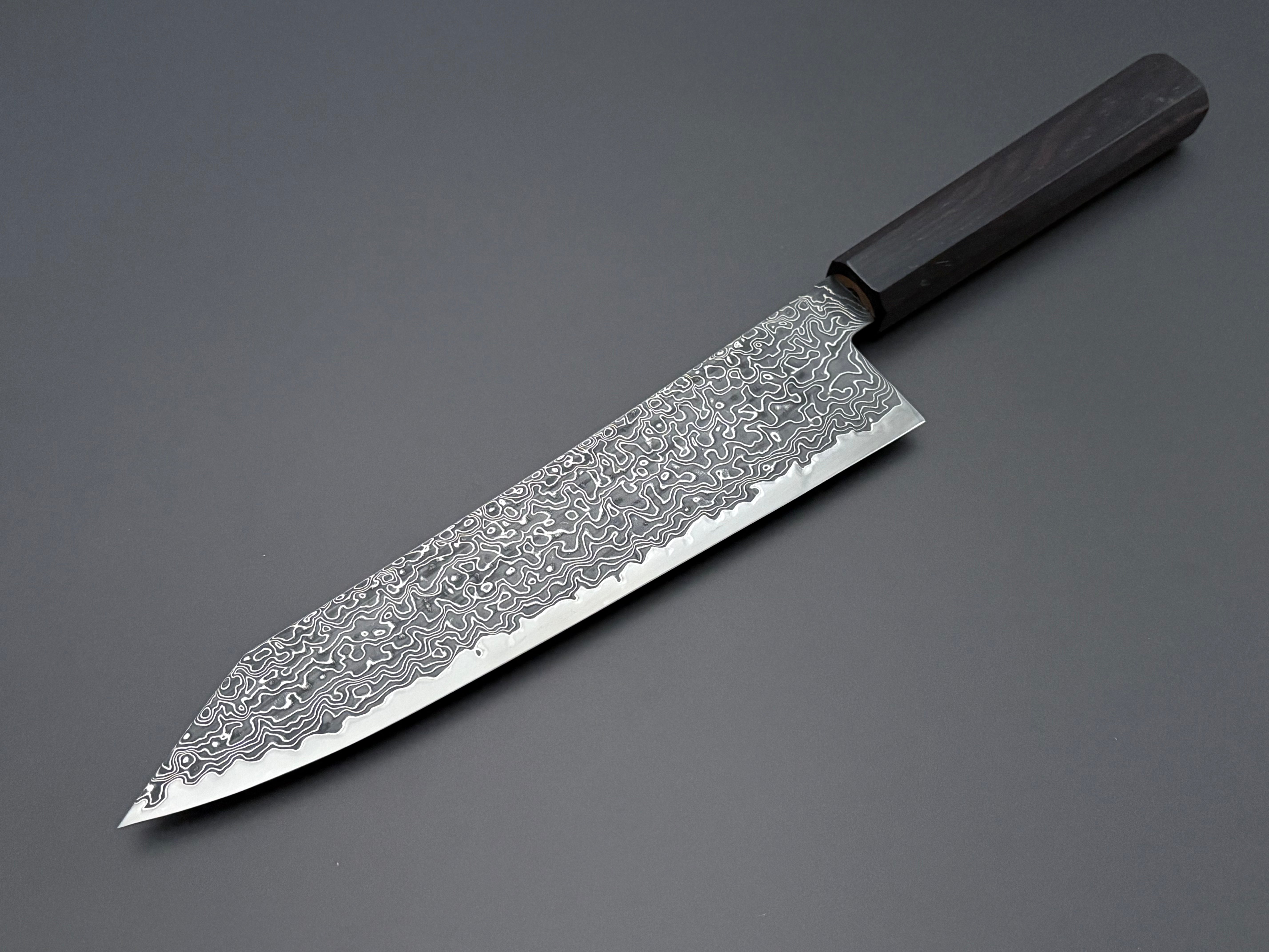 Hatsukokoro Ryuhyo SG2 Damascus Kiritsuke Gyuto 210mm