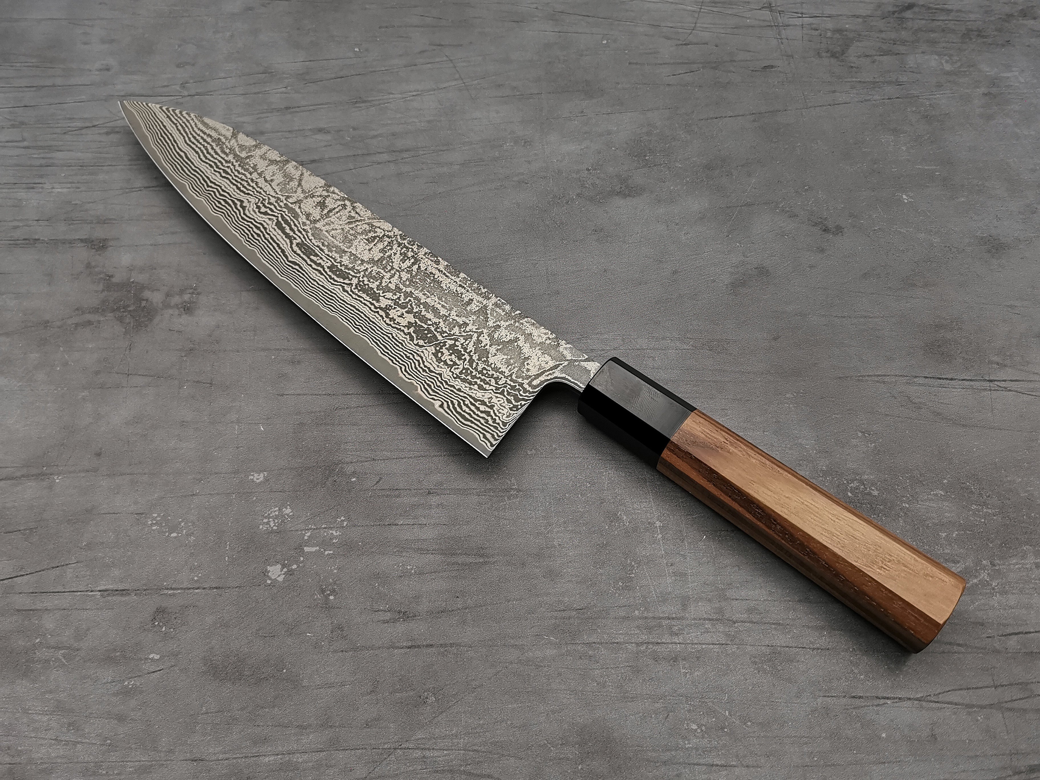Shiro Kamo SG2 Damascus Gyuto 210mm