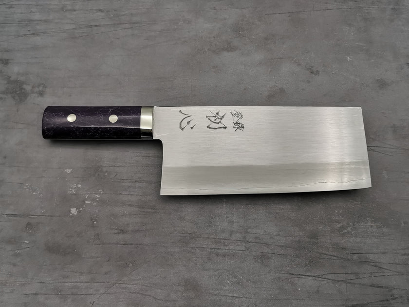 Satoshi Nakagawa Ginsan Chinese Cleaver Cutting Edge Knives