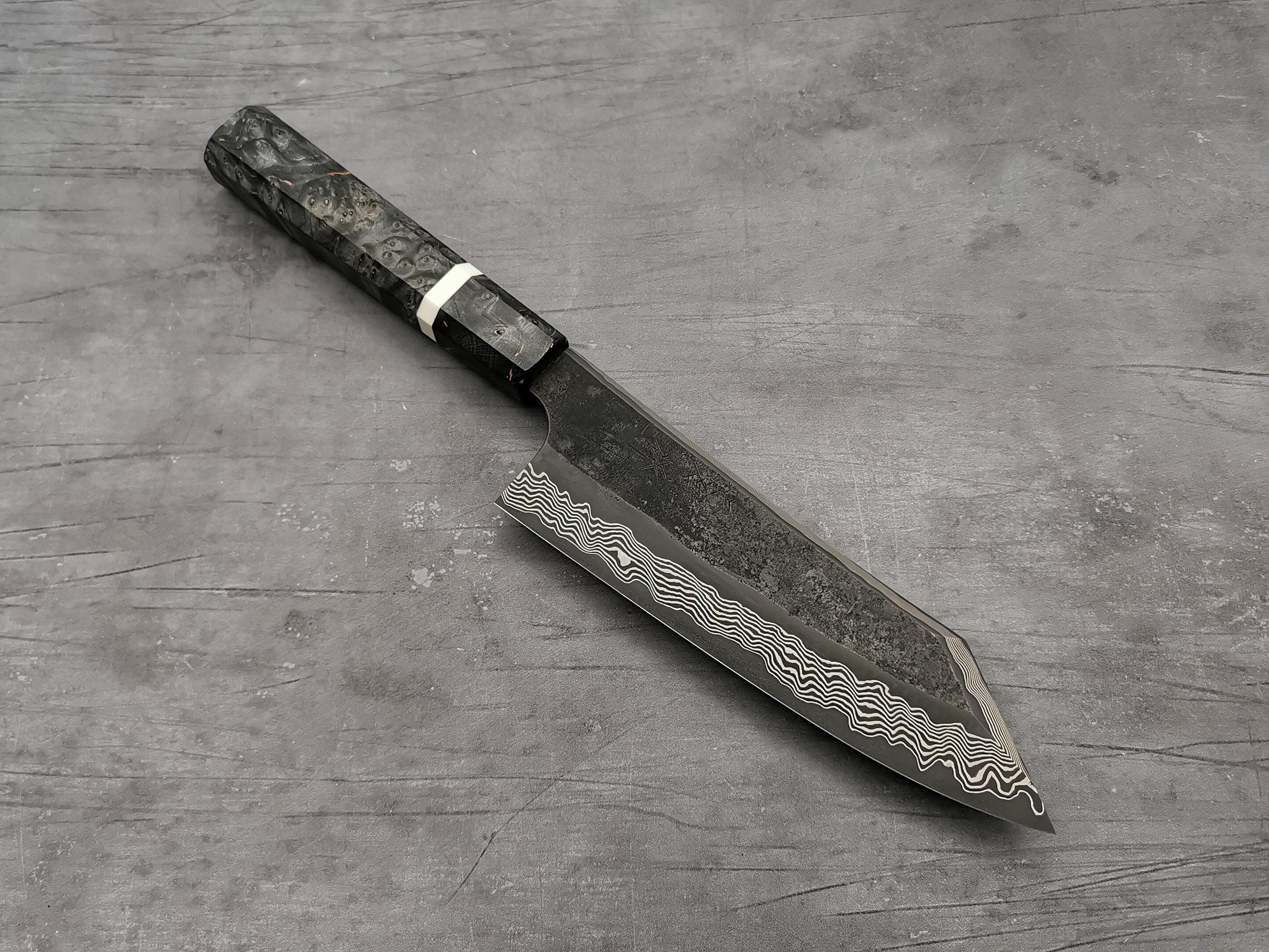 Nigara Hamono Silver 3 Damascus Bunka