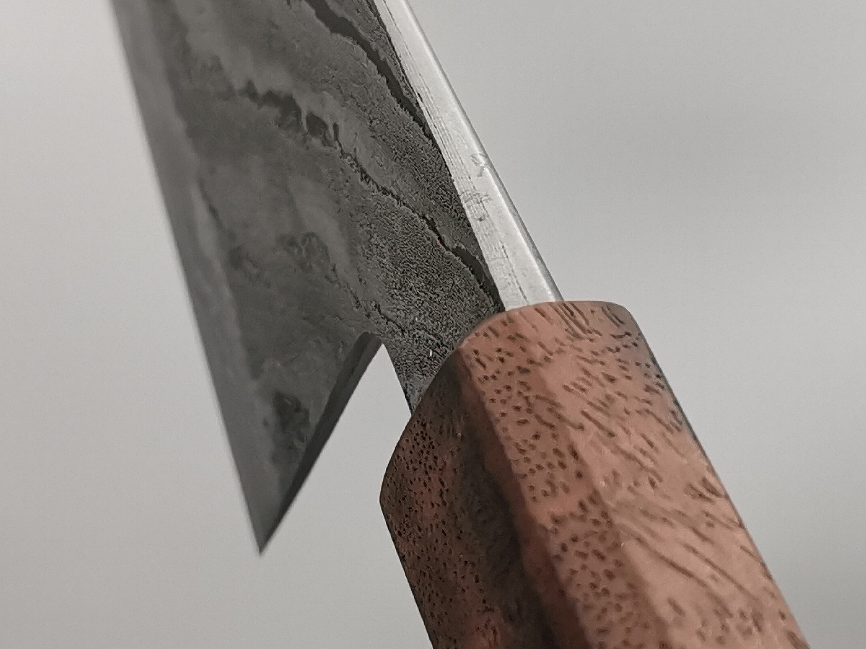 Simon Maillet 135Cr3 Twisted Suminagashi Gyuto 220mm