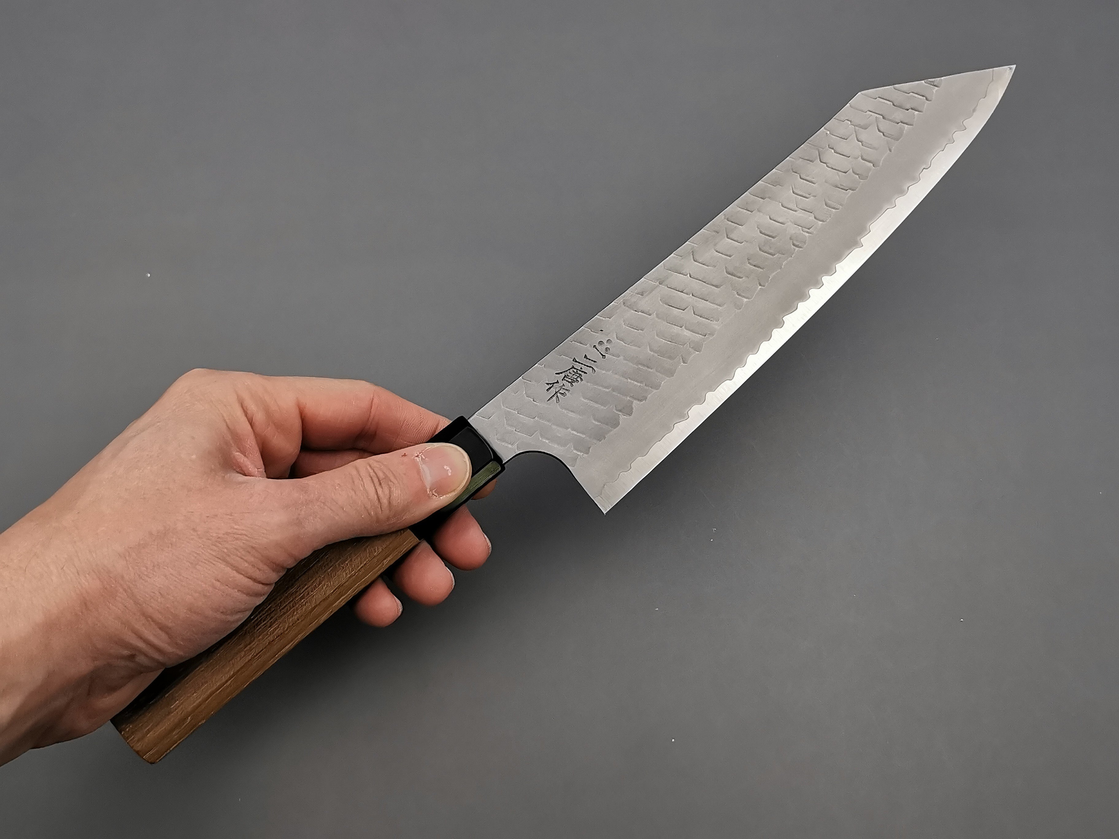 Nigara Hamono SG2 Matt Migaki Tsuchime Kiritsuke Gyuto 210mm