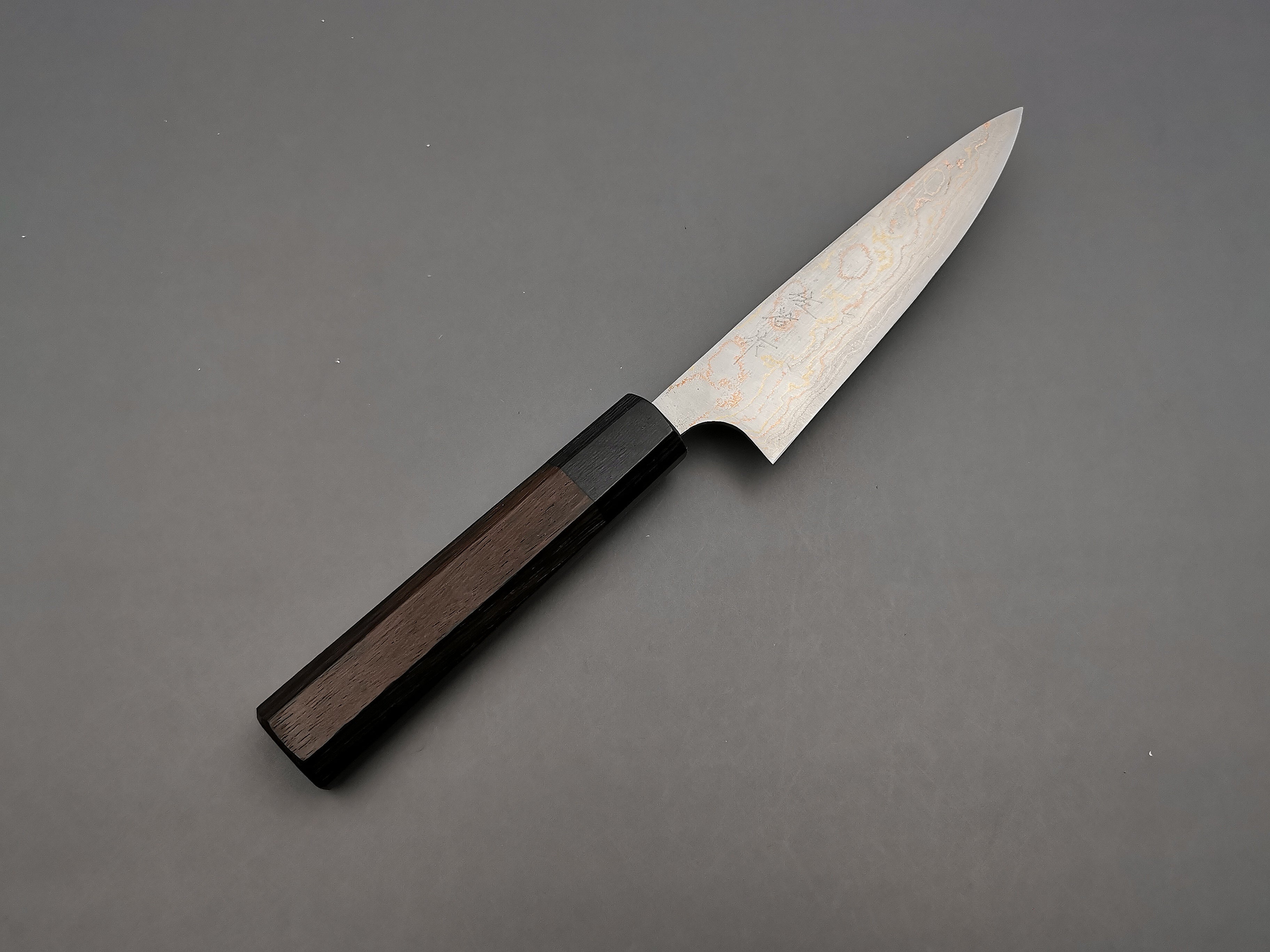 Takeshi Saji Rainbow Damascus Petty 135mm