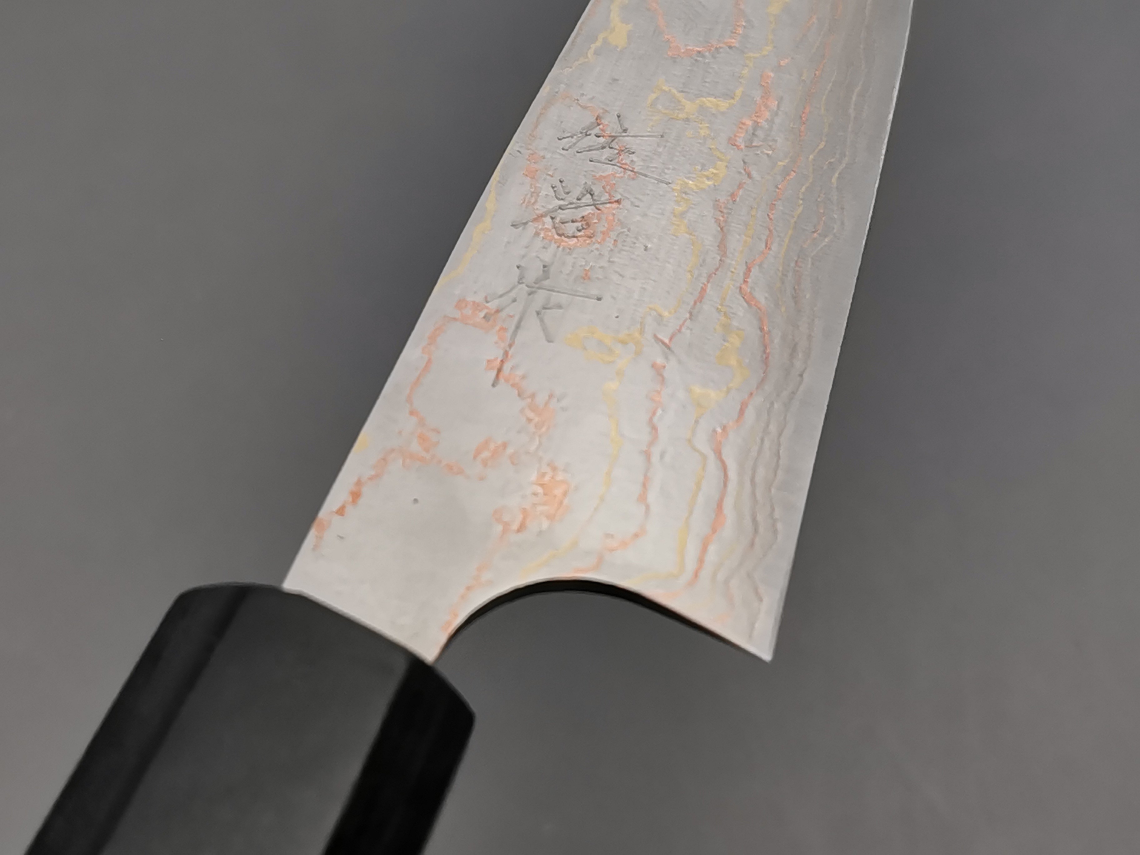 Takeshi Saji Rainbow Damascus Petty 135mm