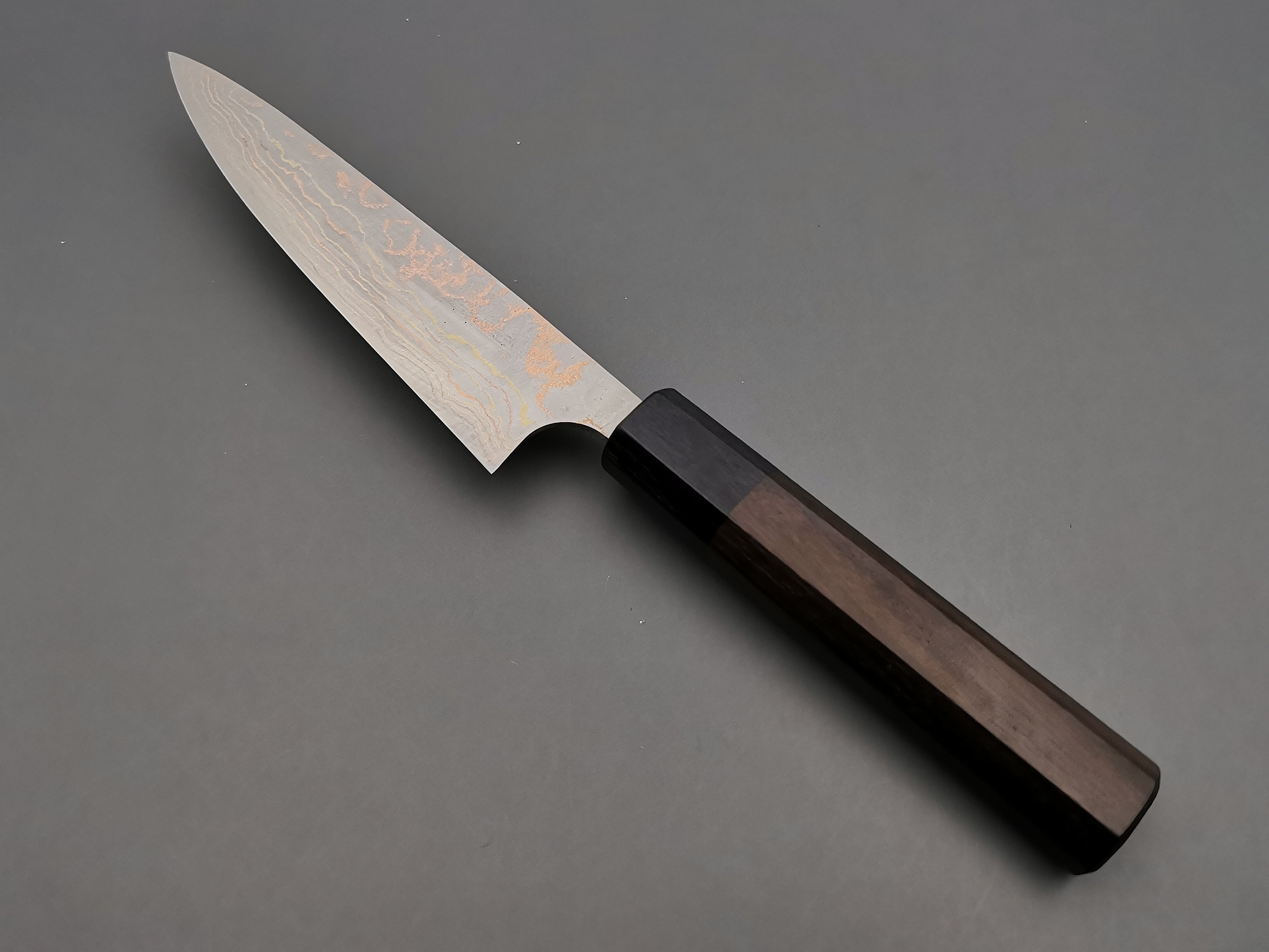 Takeshi Saji Rainbow Damascus Petty 135mm