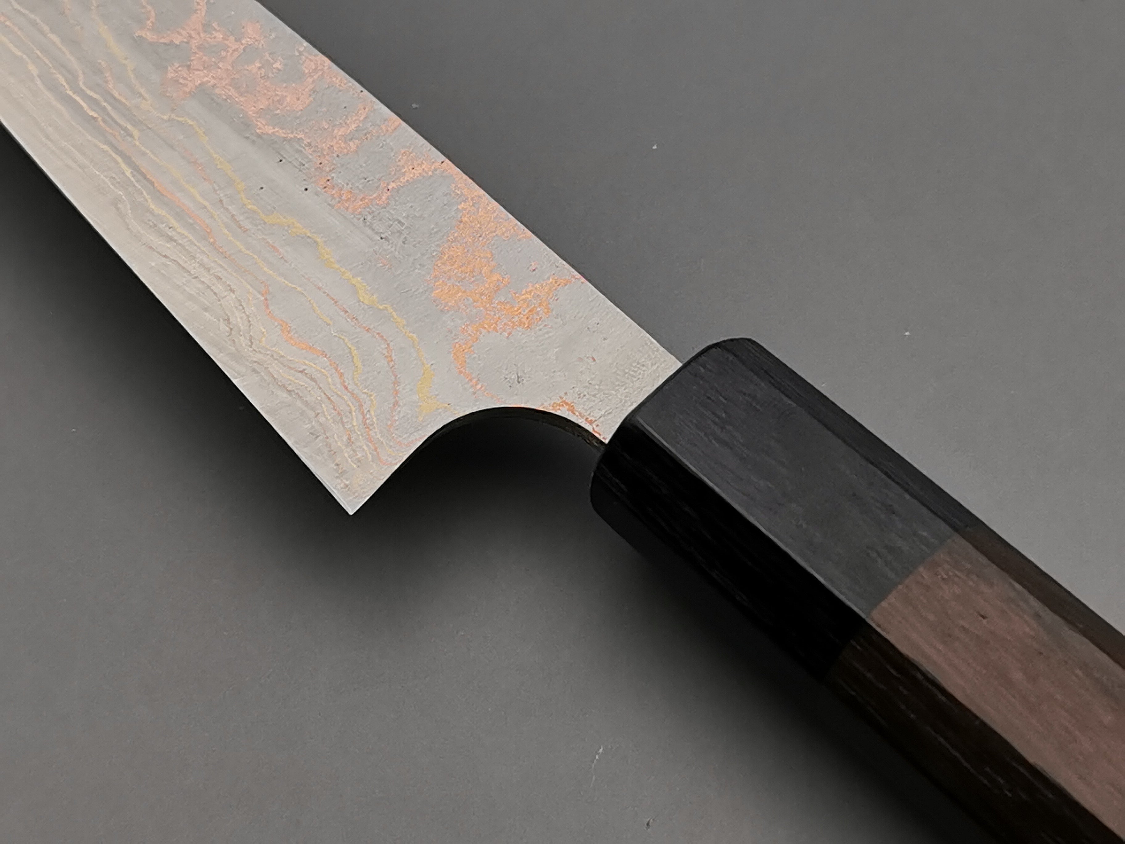 Takeshi Saji Rainbow Damascus Petty 135mm