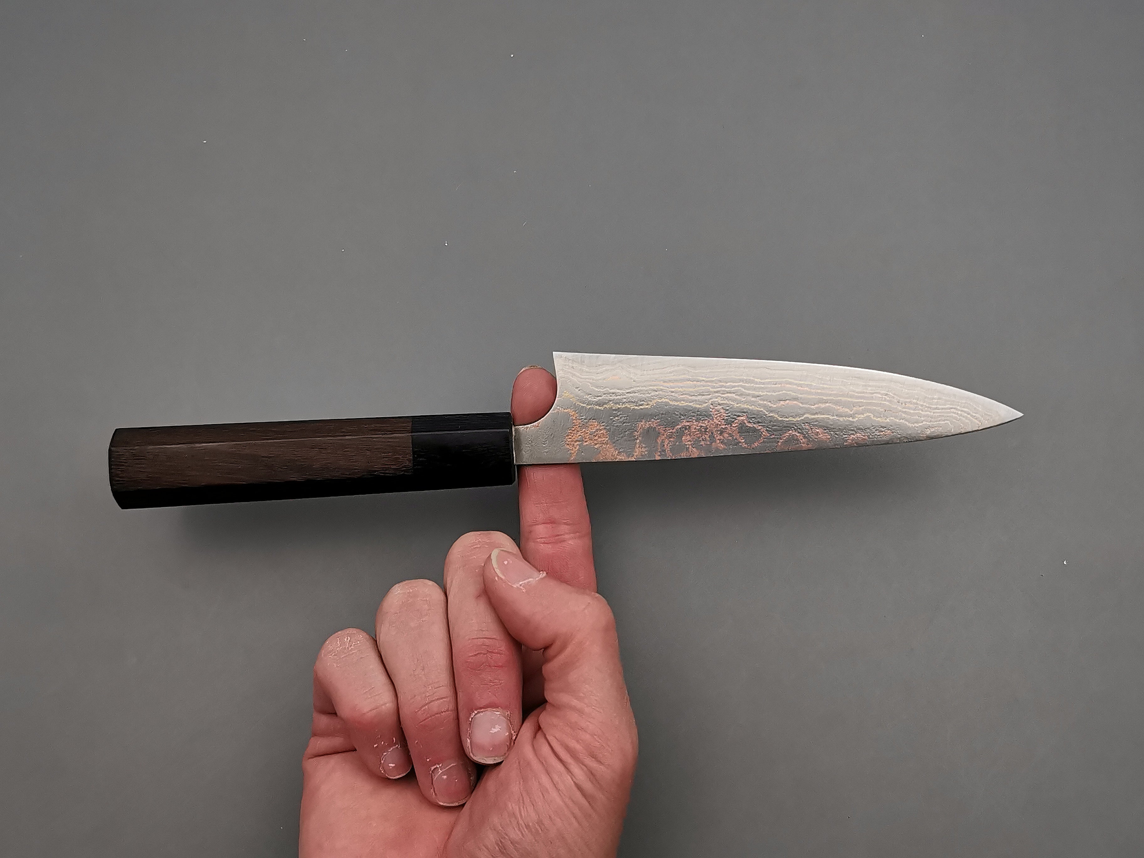 Takeshi Saji Rainbow Damascus Petty 135mm