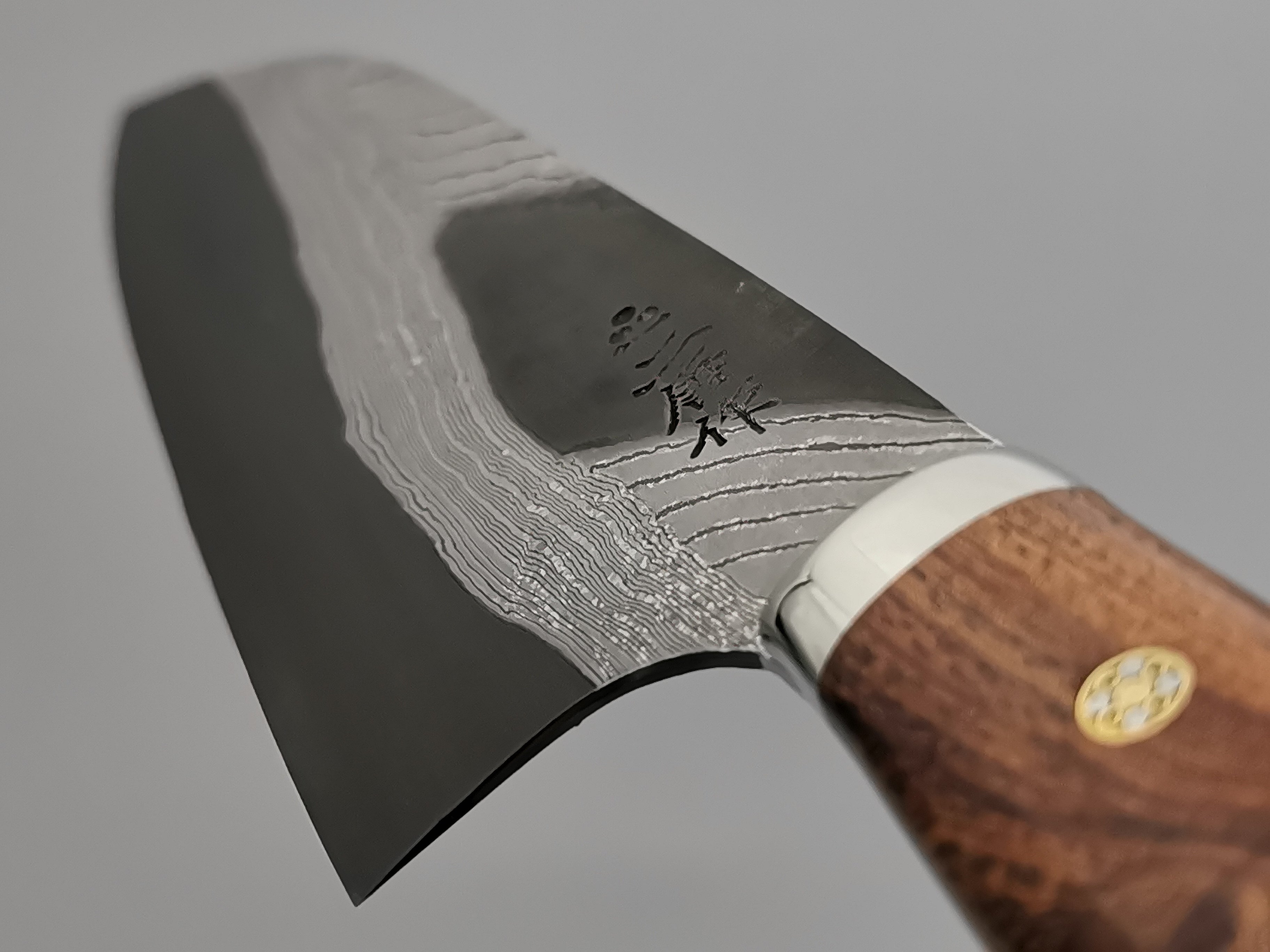 Nigara Hamono Anmon Blue #2 Santoku