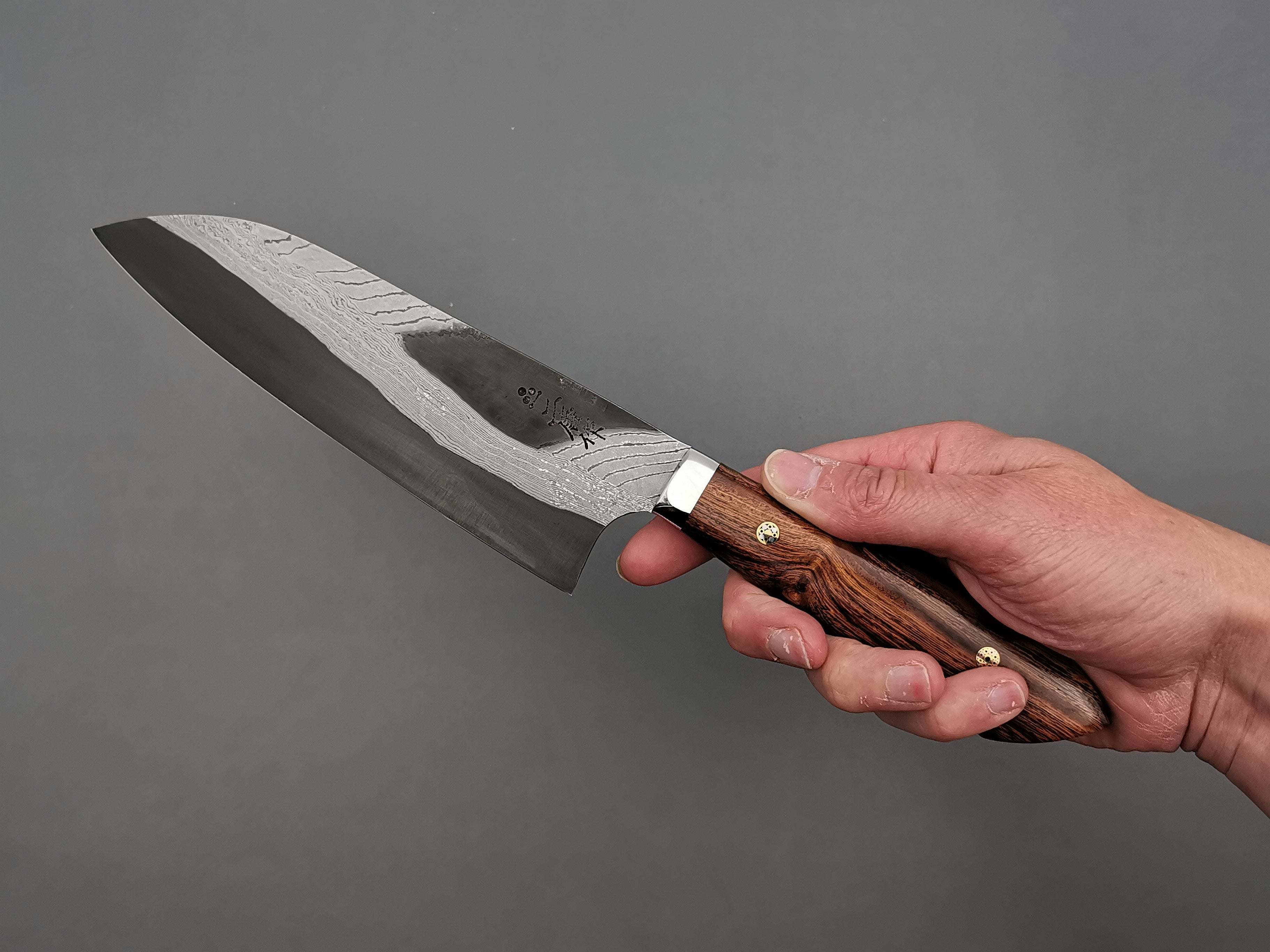 Nigara Hamono Anmon Blue #2 Santoku