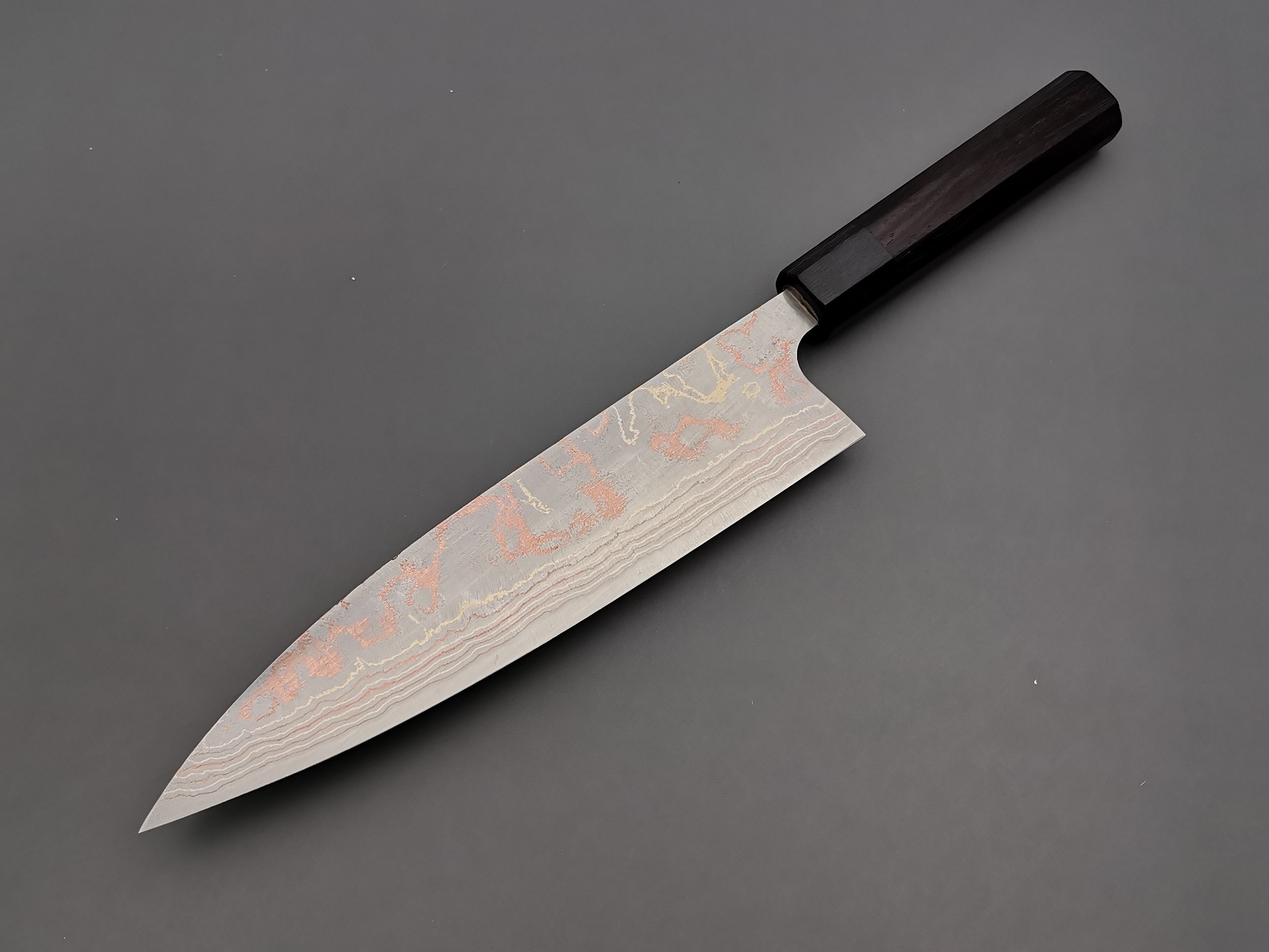 Takeshi Saji Rainbow Damascus Gyuto 210mm