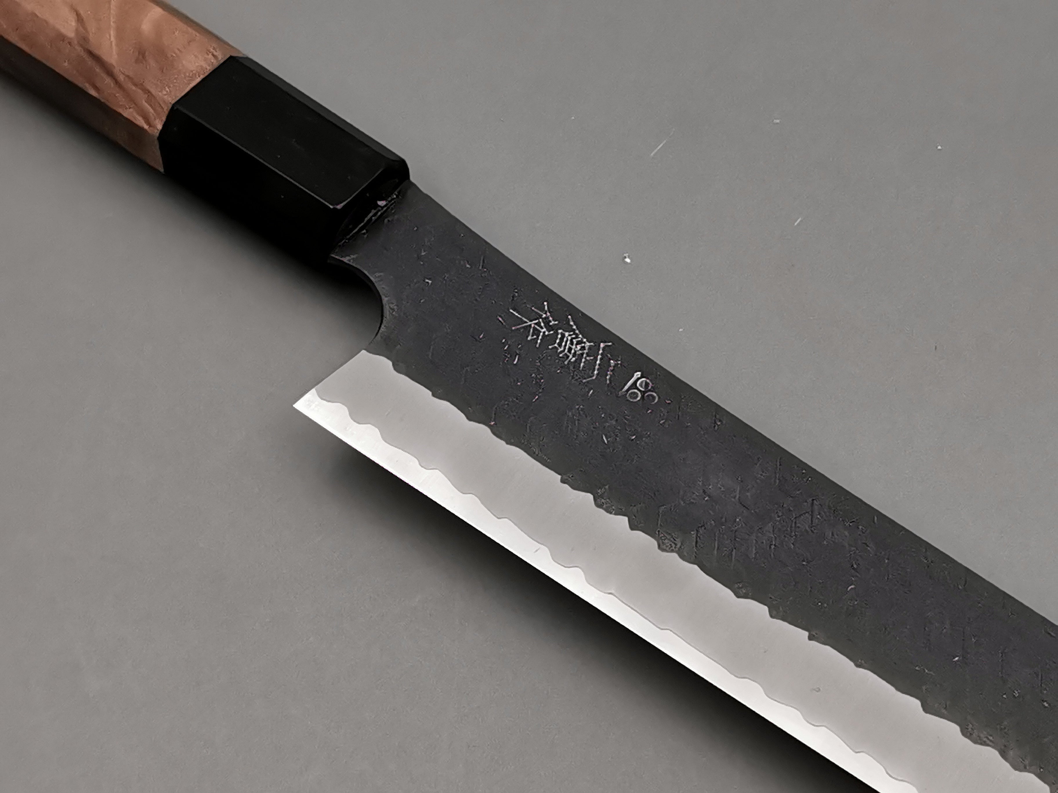 Nigara Hamono SG2 Kurouchi Tsuchime Sakimaru Sujihiki 270mm