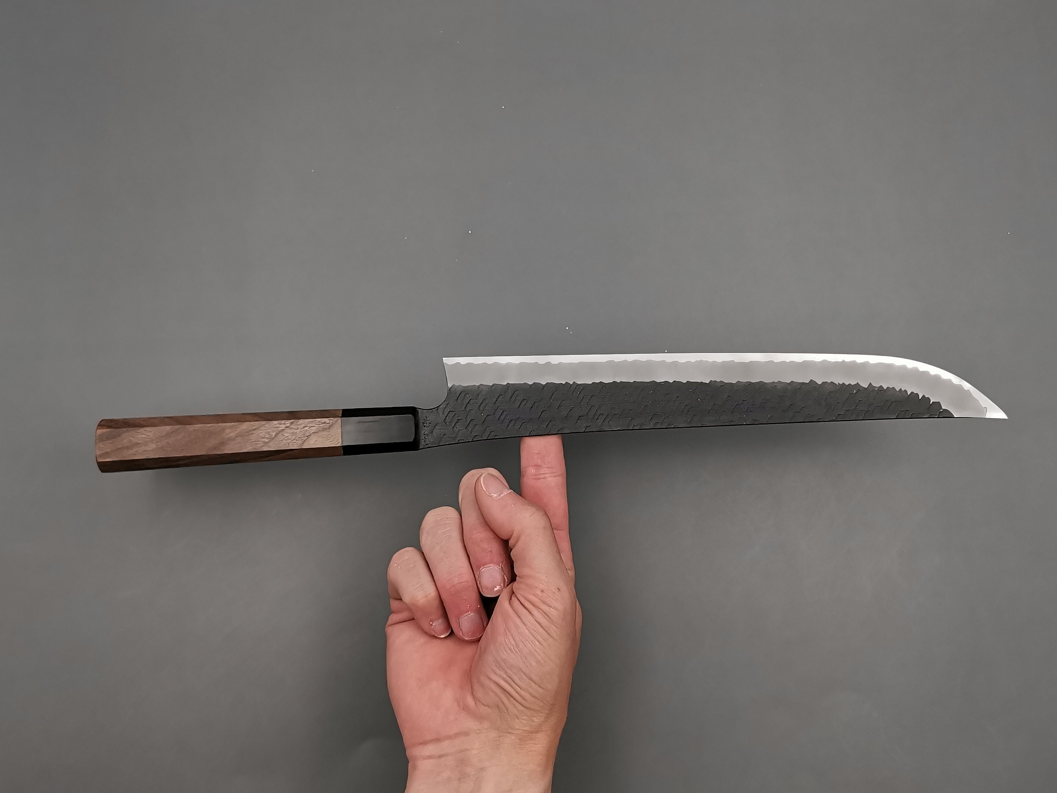 Nigara Hamono SG2 Kurouchi Tsuchime Sakimaru Sujihiki 270mm