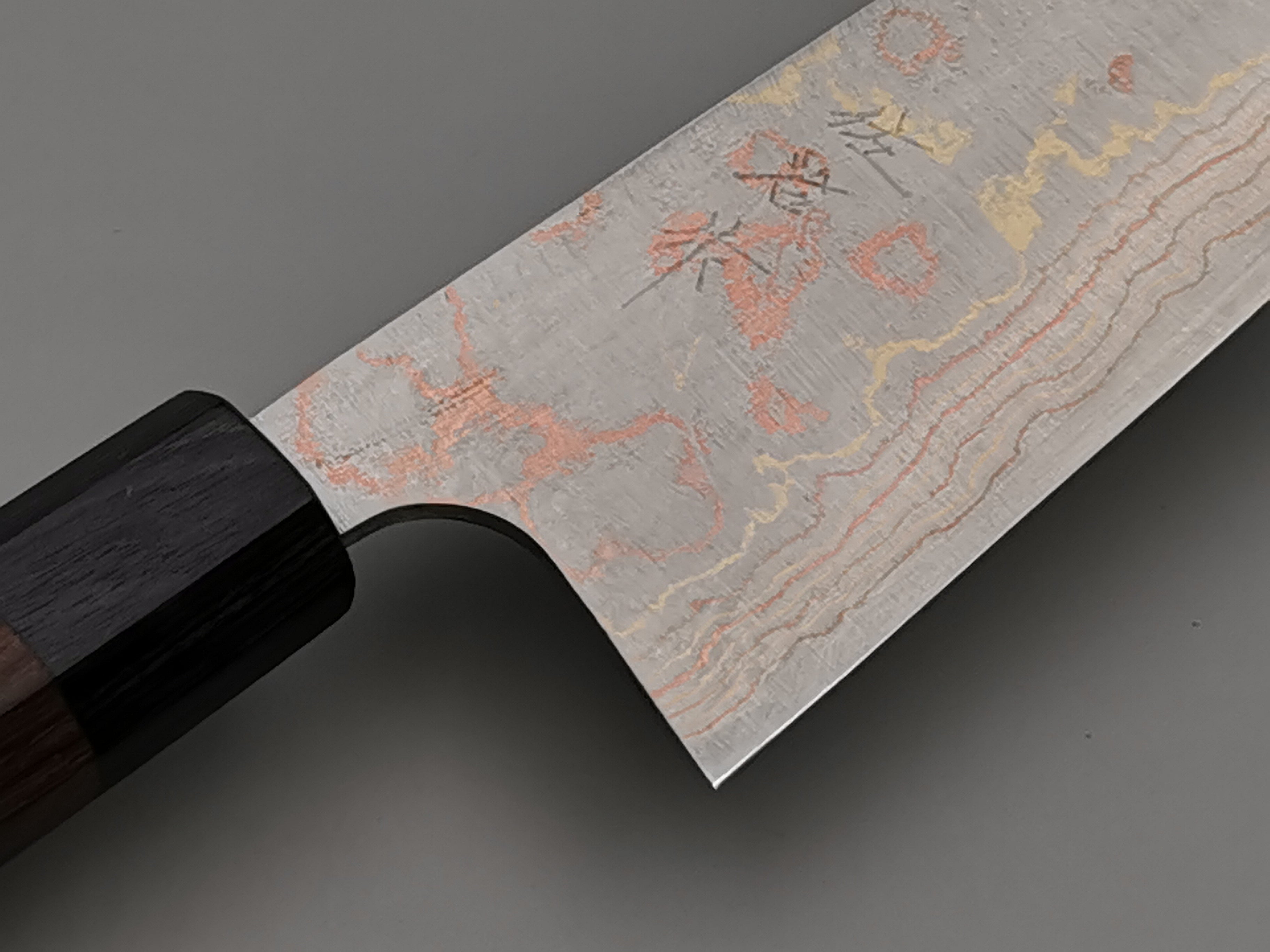 Takeshi Saji Rainbow Damascus Santoku