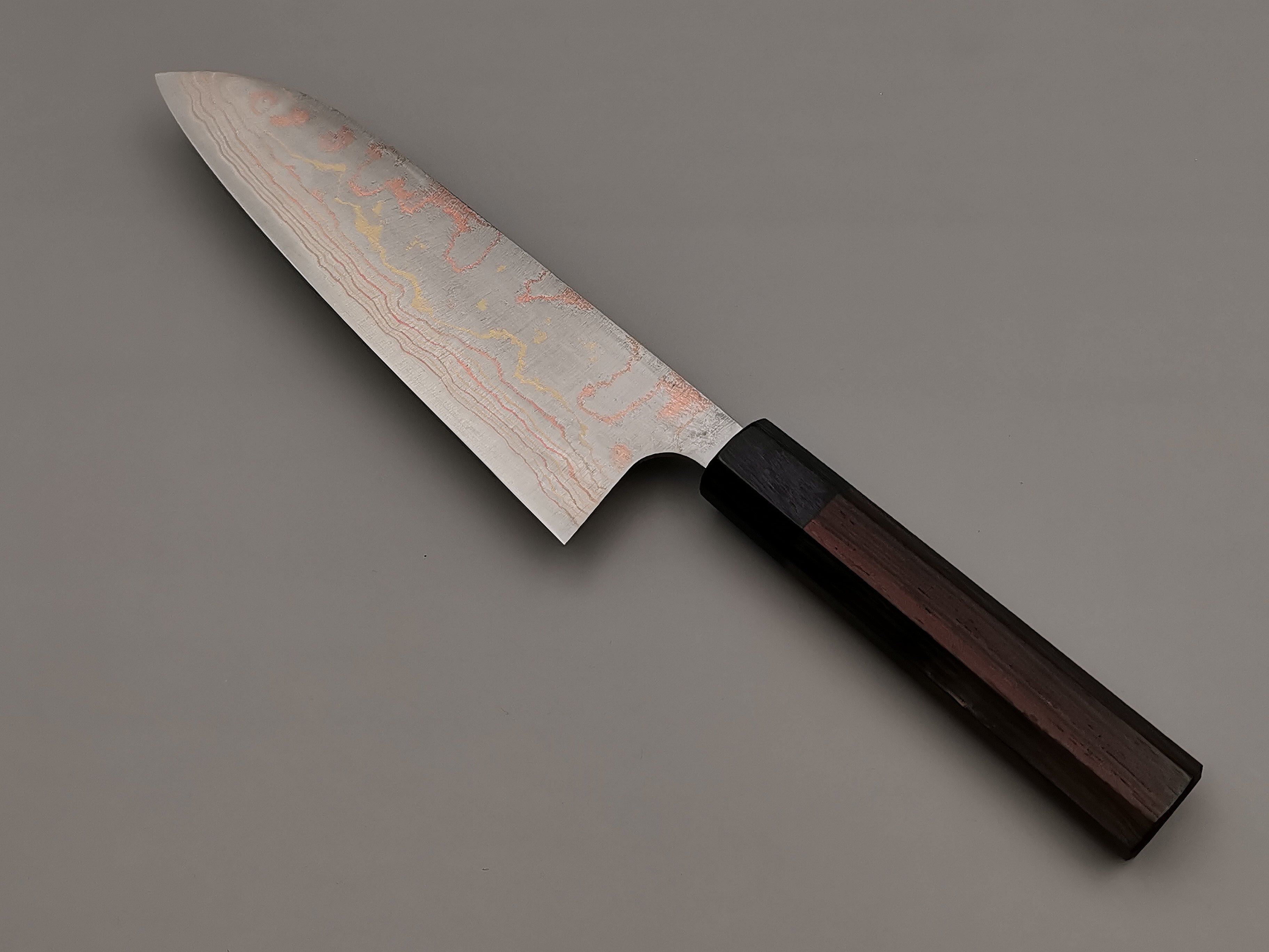 Takeshi Saji Rainbow Damascus Santoku