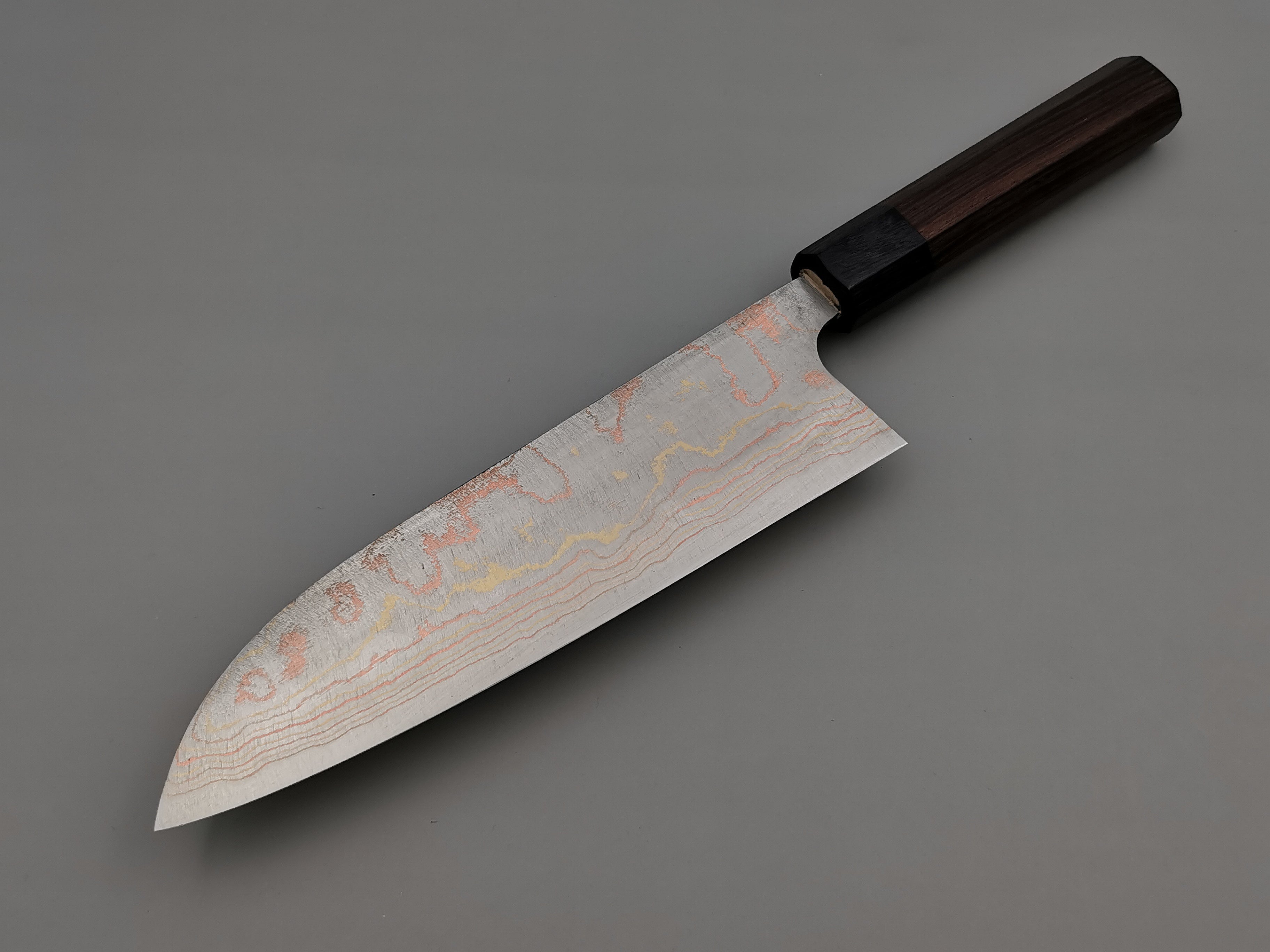 Takeshi Saji Rainbow Damascus Santoku