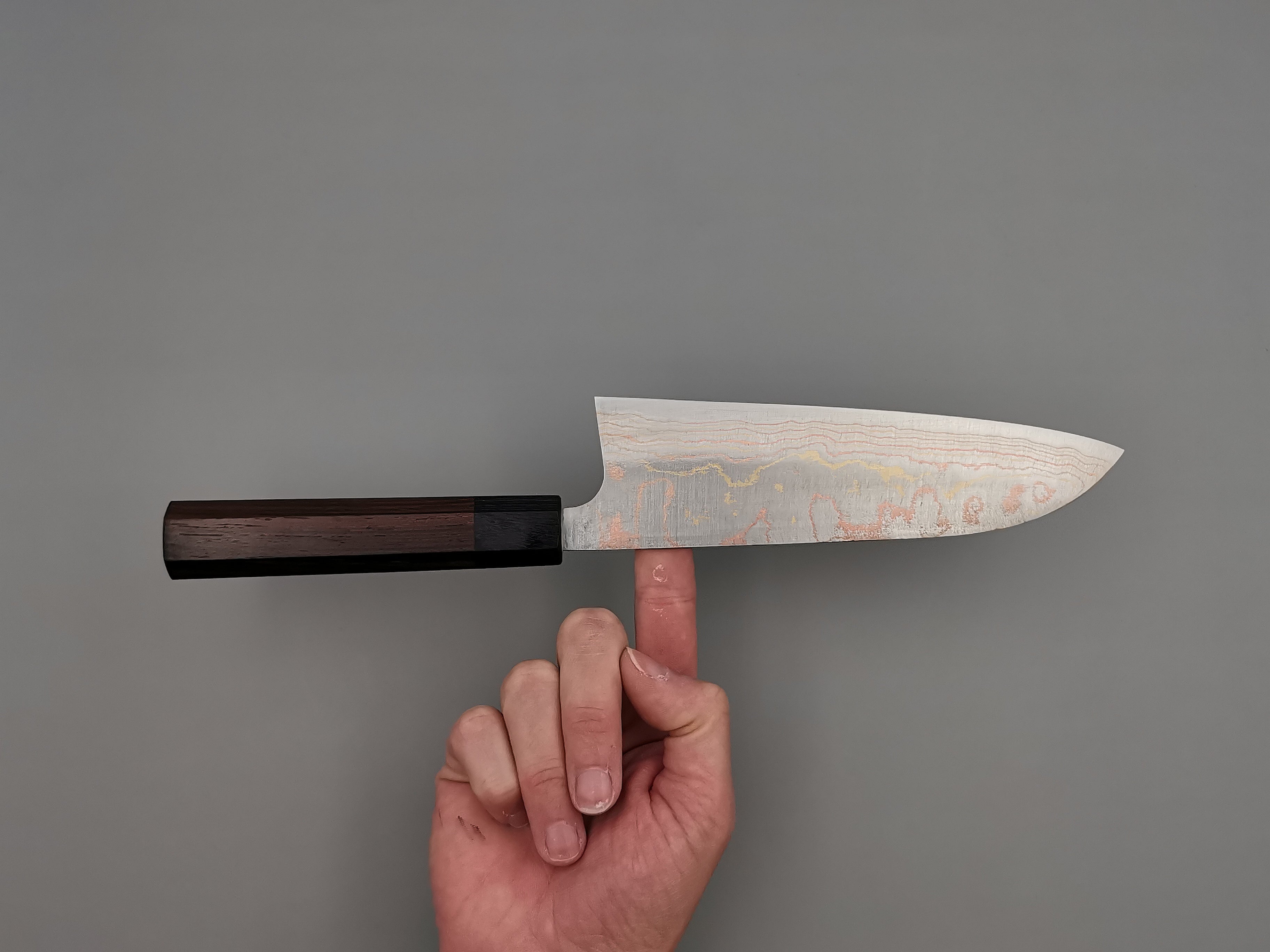 Takeshi Saji Rainbow Damascus Santoku